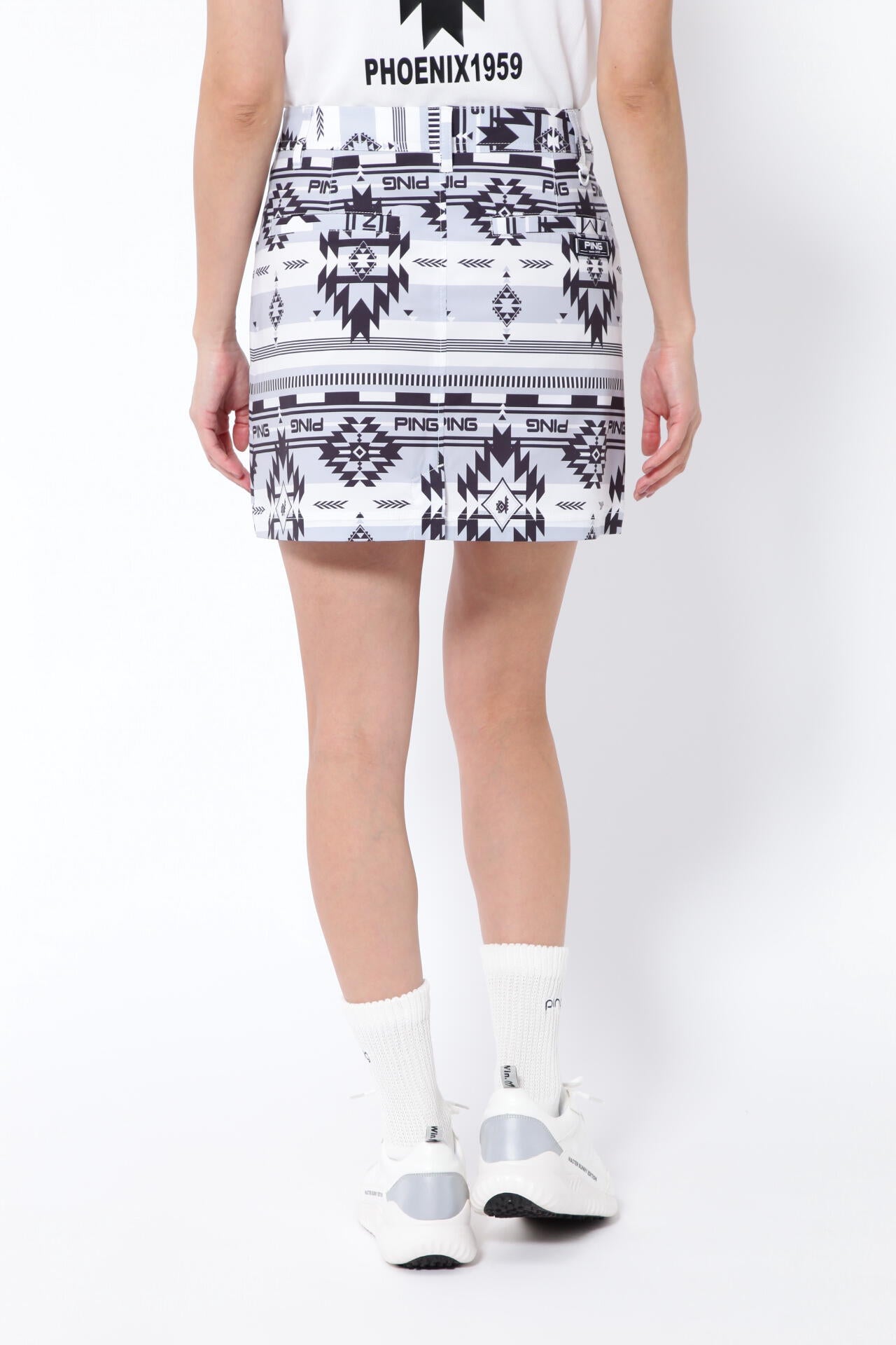 【PING APPAREL】ニューネイティブプリント ストレッチスカート <NATIVE> (LADIES)