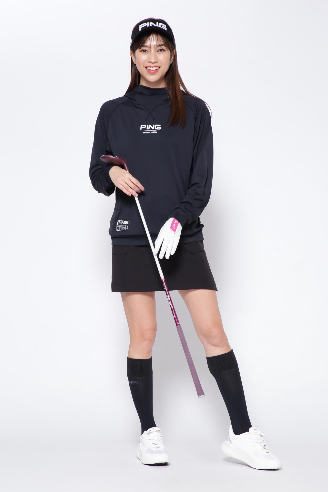 【PING APPAREL】エコアーチ テーパードスカート <GOLD> (LADIES)