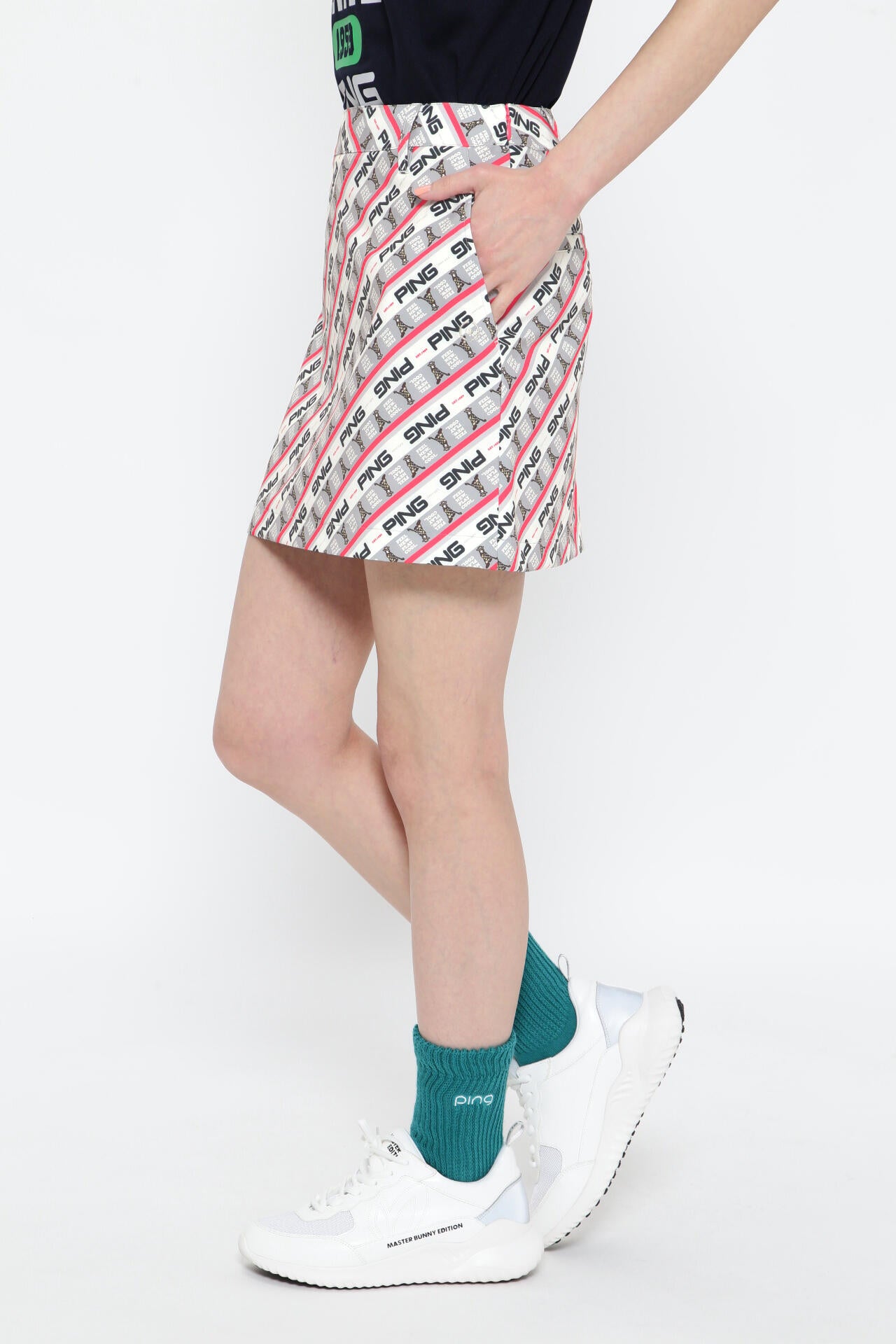 【PING APPAREL】Mr.PING バイアスプリントスカート <NATIVE> (LADIES)