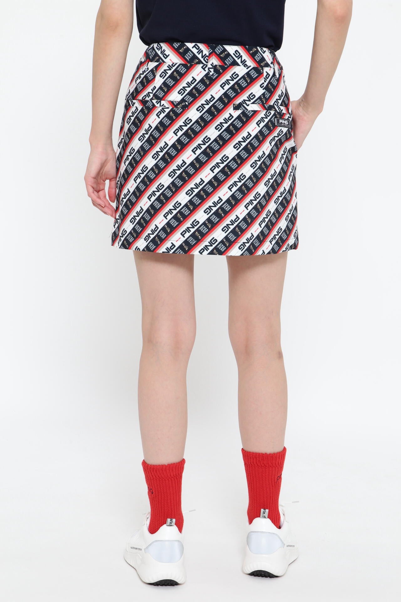 【PING APPAREL】Mr.PING バイアスプリントスカート <NATIVE> (LADIES)
