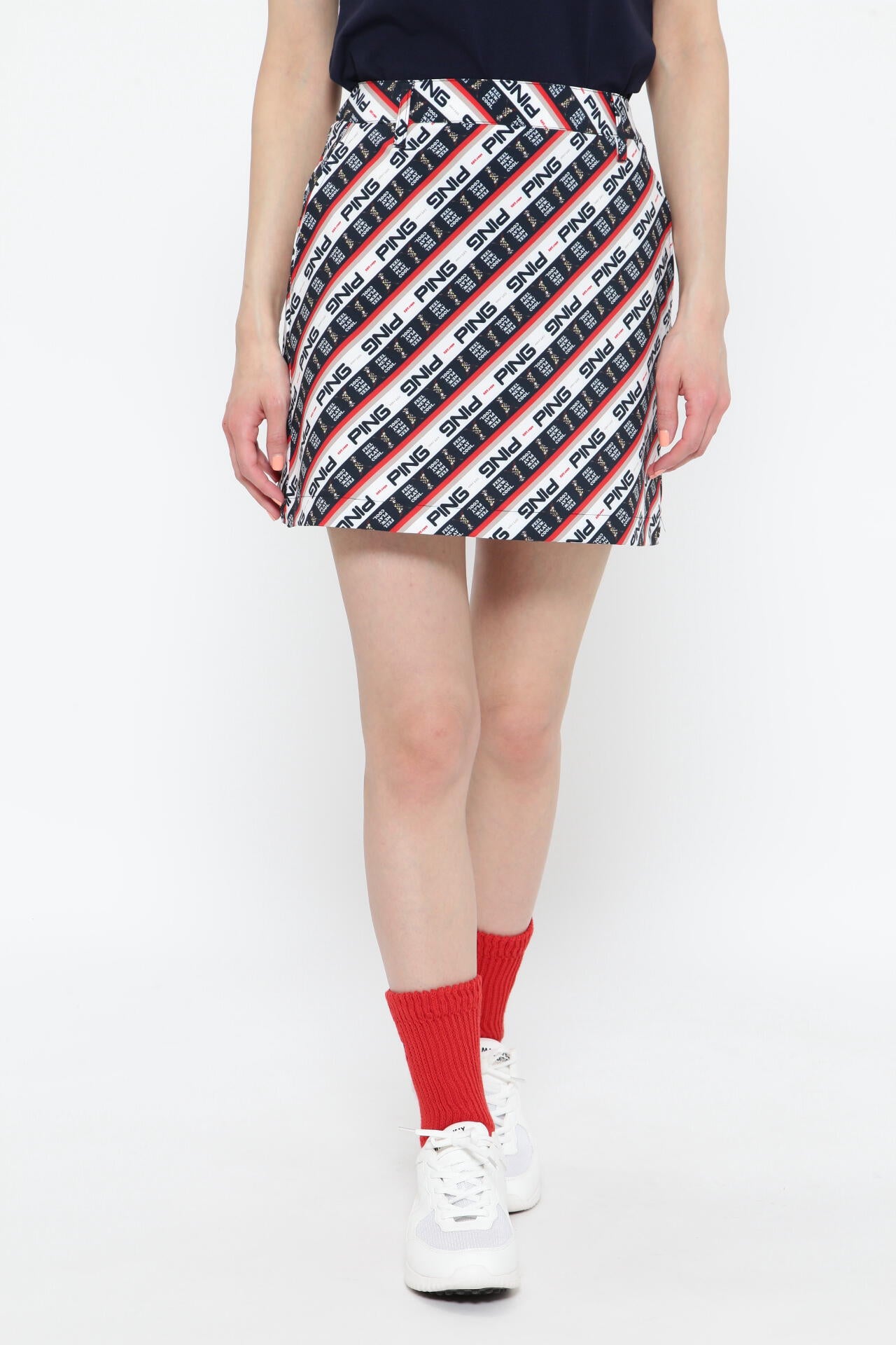 【PING APPAREL】Mr.PING バイアスプリントスカート <NATIVE> (LADIES)