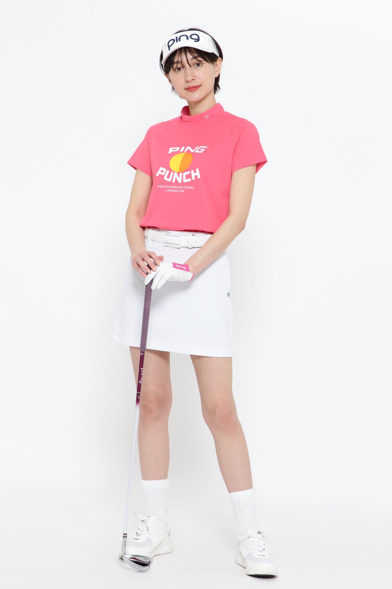 【PING APPAREL】【オンライン限定】ナイロンワッシャーストレッチスカート <NATIVE> (LADIES)