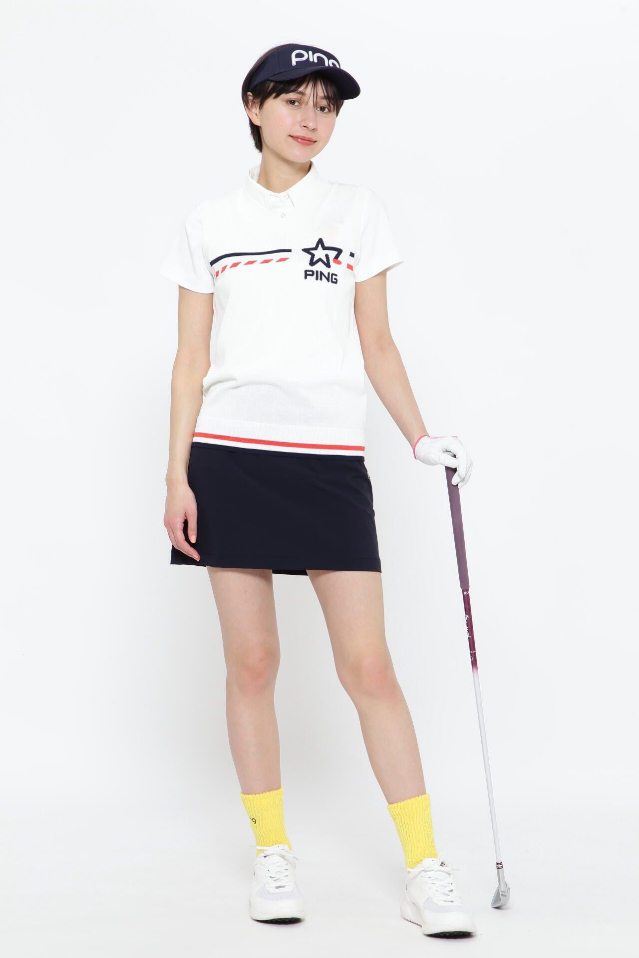 【PING APPAREL】【オンライン限定】ナイロンワッシャーストレッチスカート <NATIVE> (LADIES)