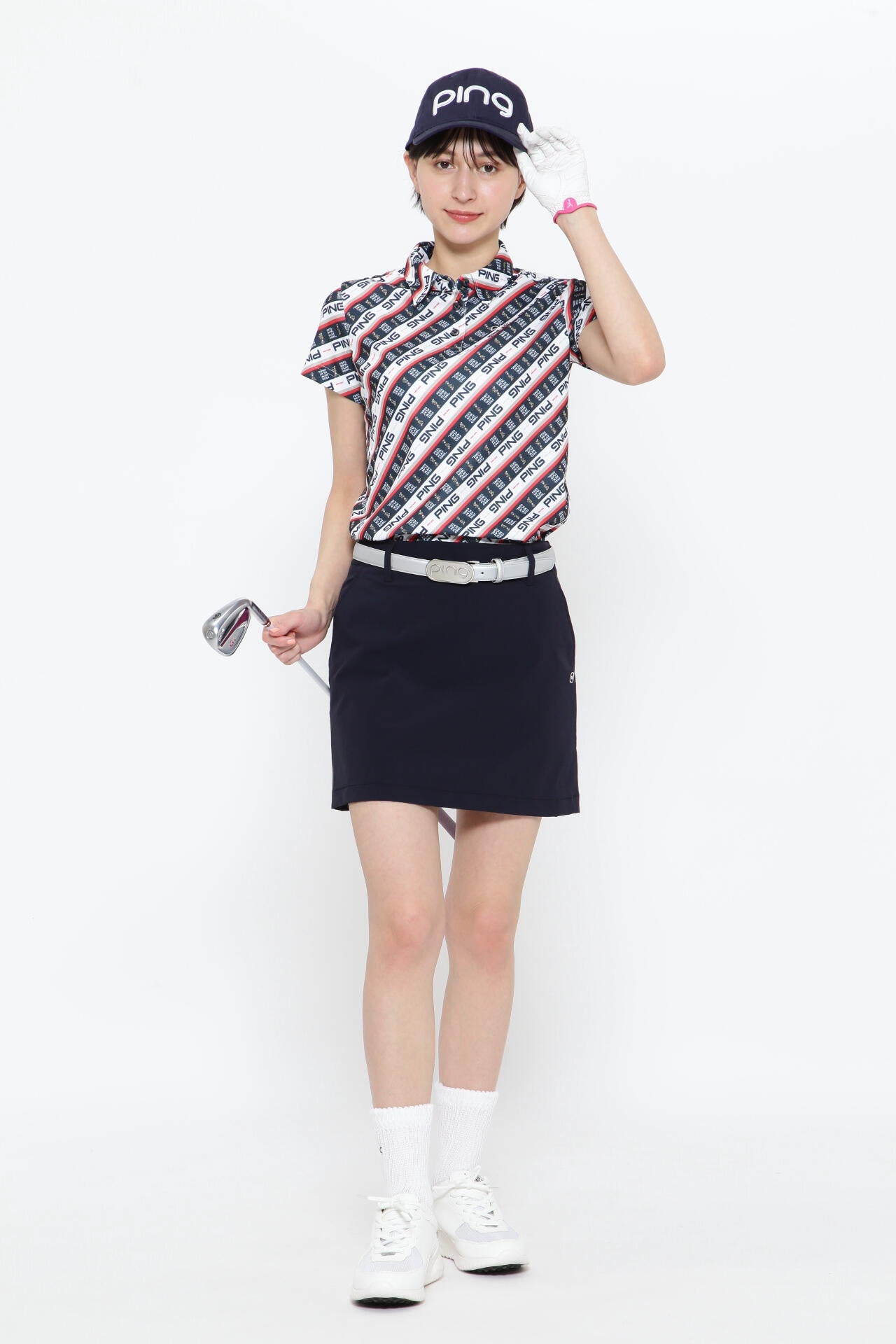 【PING APPAREL】【オンライン限定】ナイロンワッシャーストレッチスカート <NATIVE> (LADIES)