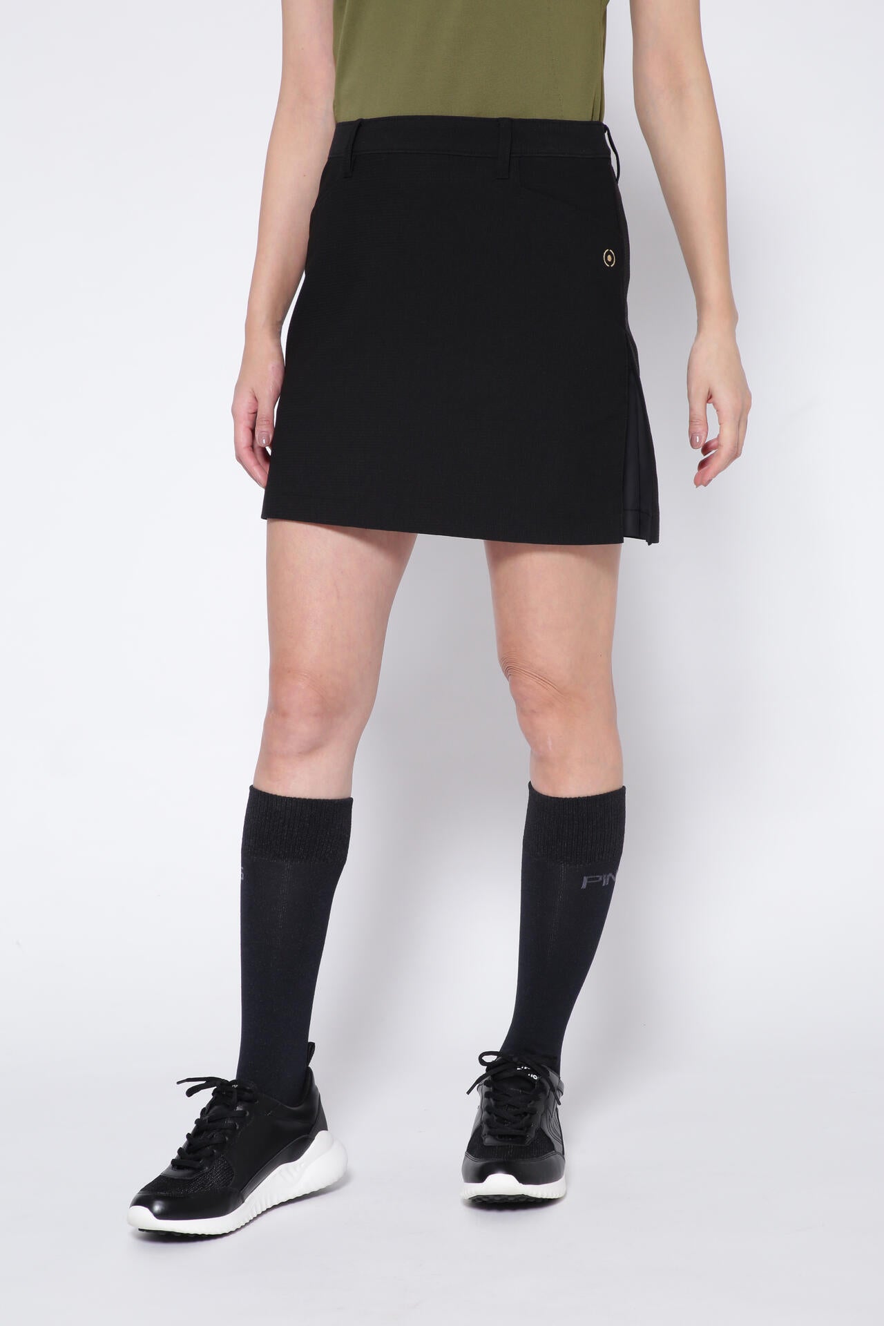 【PING APPAREL】エコブルーメッシュスカート <GOLD> (LADIES)