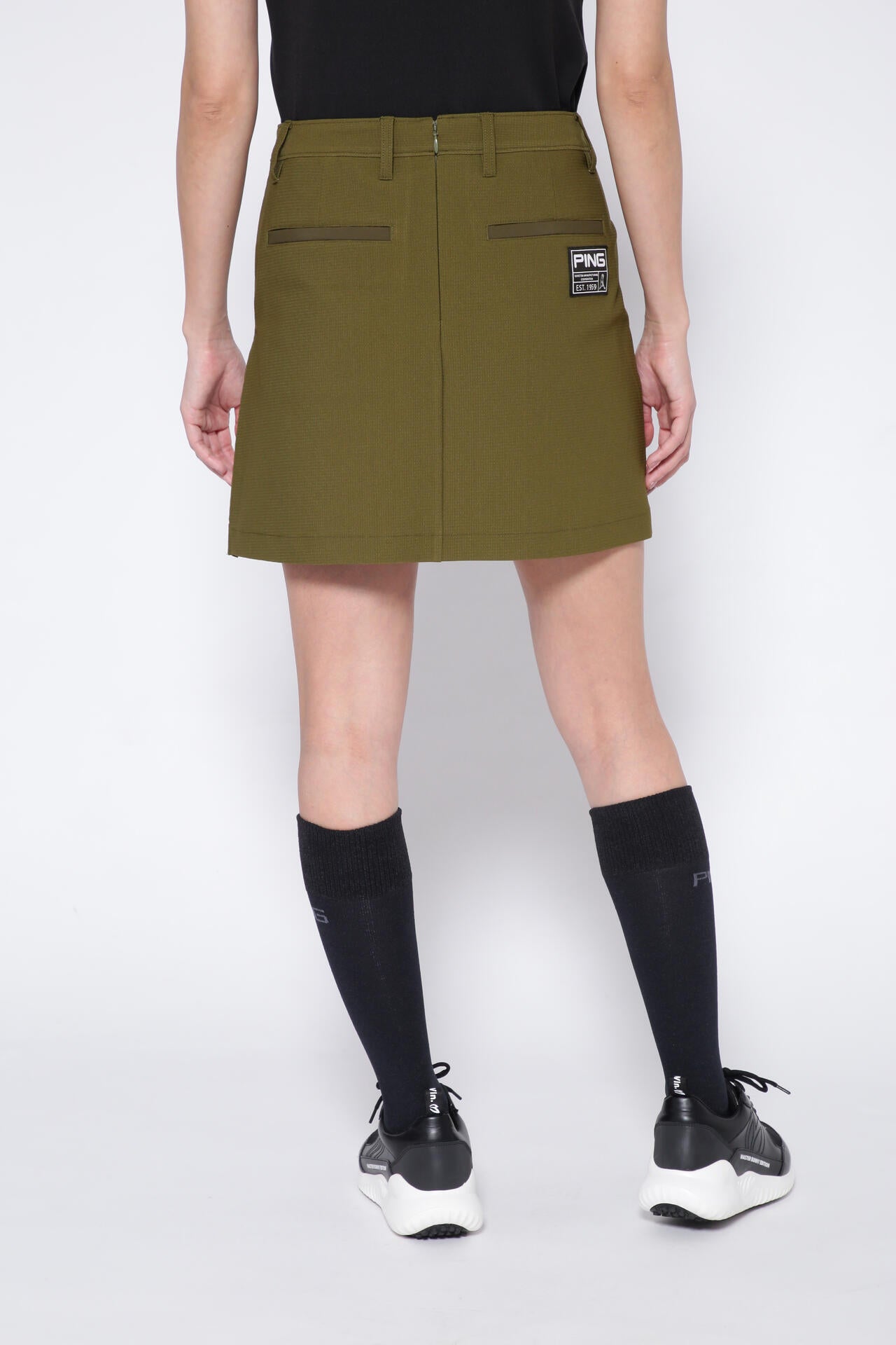 【PING APPAREL】エコブルーメッシュスカート <GOLD> (LADIES)