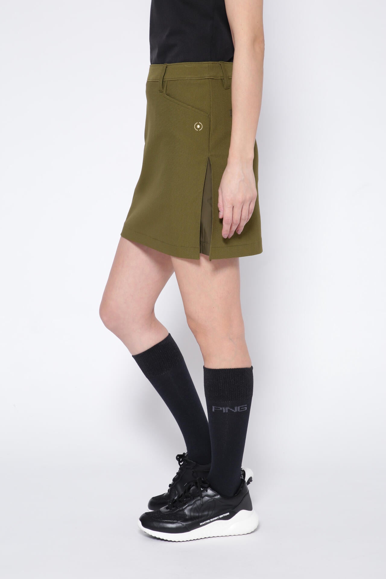 【PING APPAREL】エコブルーメッシュスカート <GOLD> (LADIES)