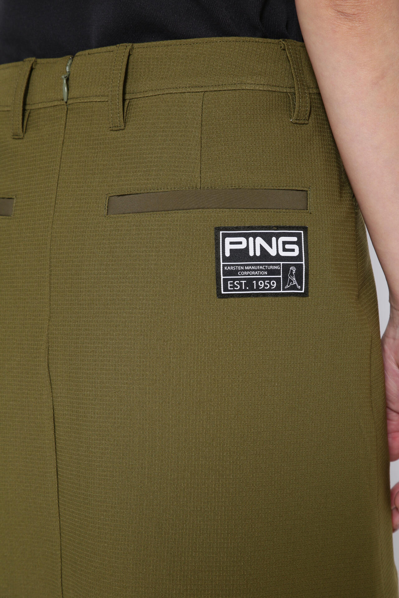 【PING APPAREL】エコブルーメッシュスカート <GOLD> (LADIES)