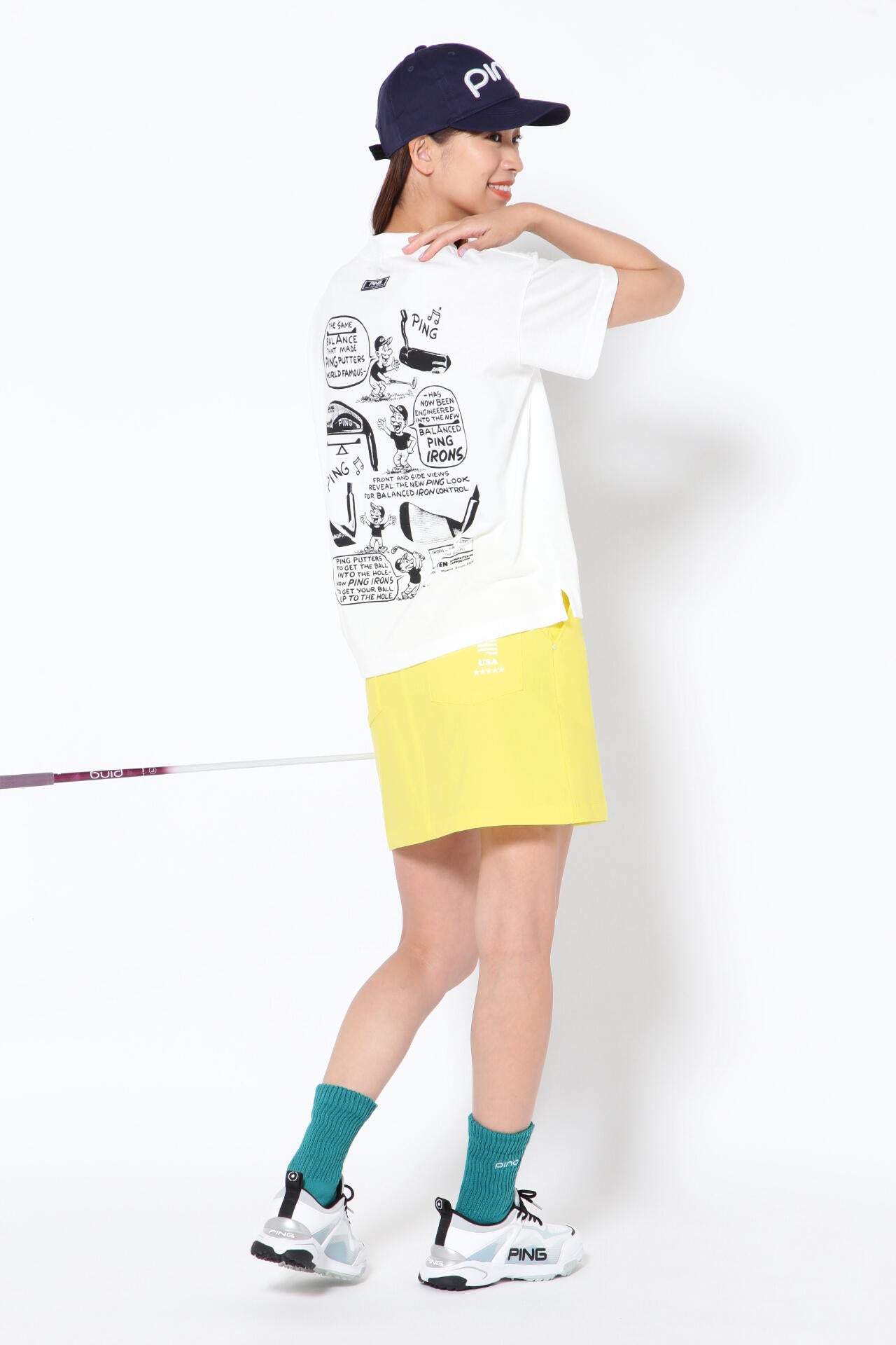 【PING APPAREL】10色 4WAYストレッチスカート <NATIVE> (LADIES)