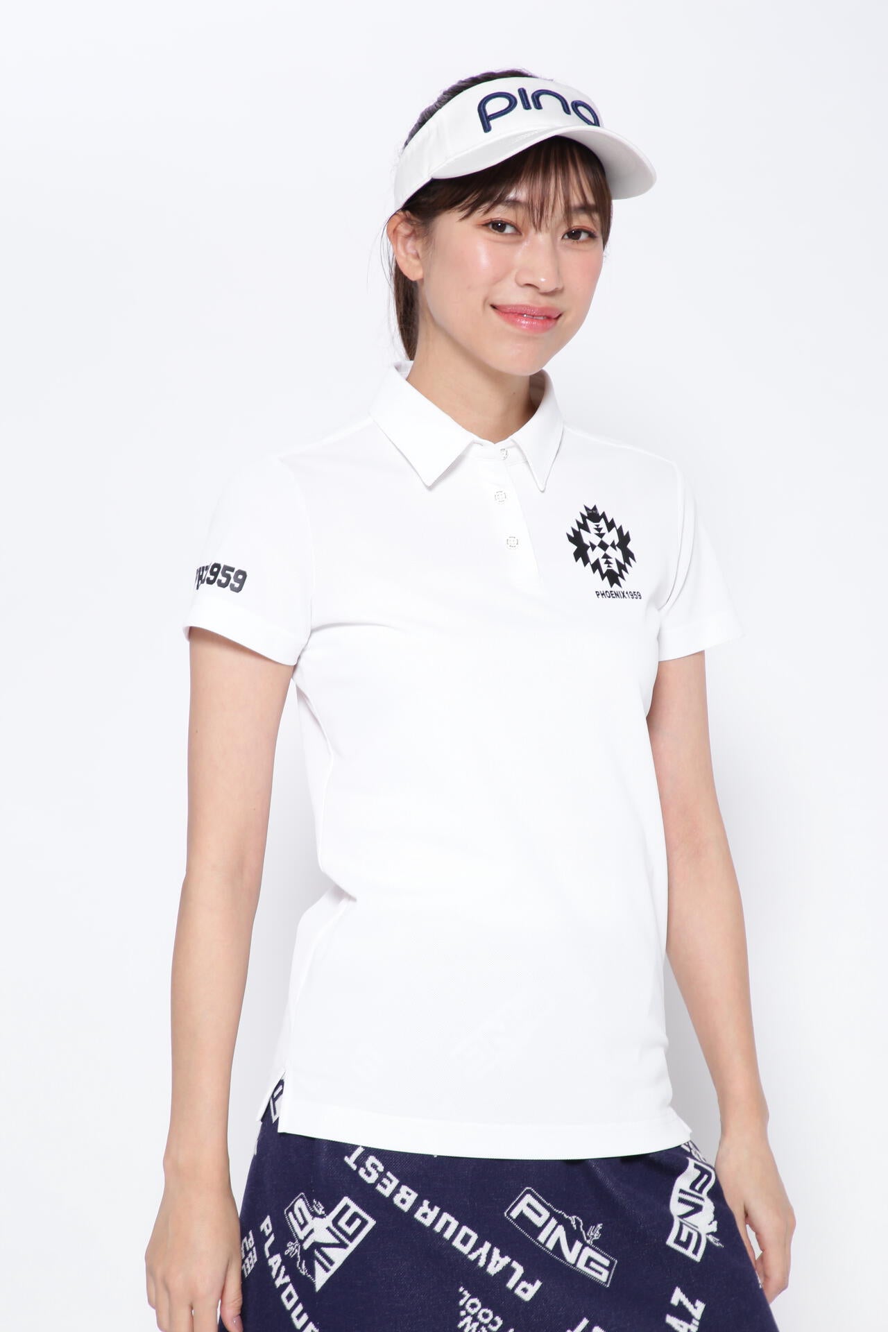 【PING APPAREL】ドライタッチカノコ 半袖ポロシャツ <NATIVE> (LADIES)