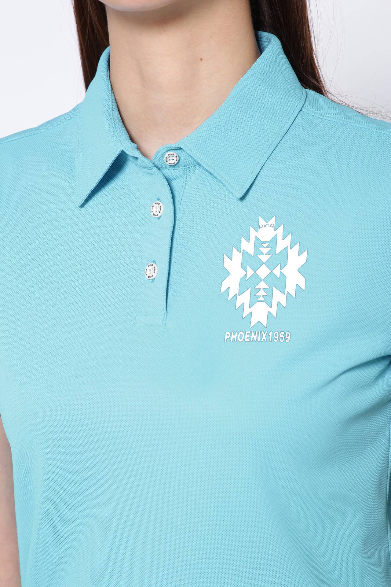 【PING APPAREL】ドライタッチカノコ 半袖ポロシャツ <NATIVE> (LADIES)