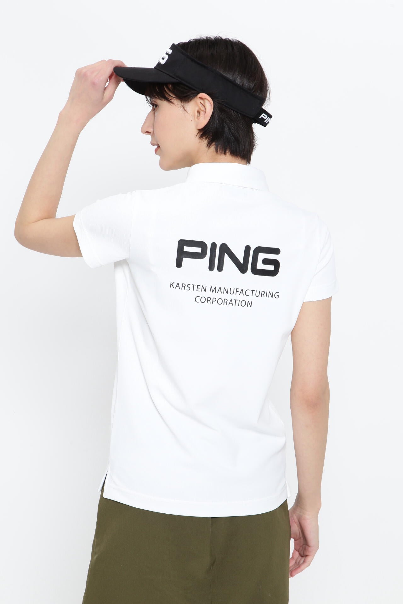 【PING APPAREL】ポリエステルカノコ半袖ポロシャツ <PERFORMANCE> (LADIES)