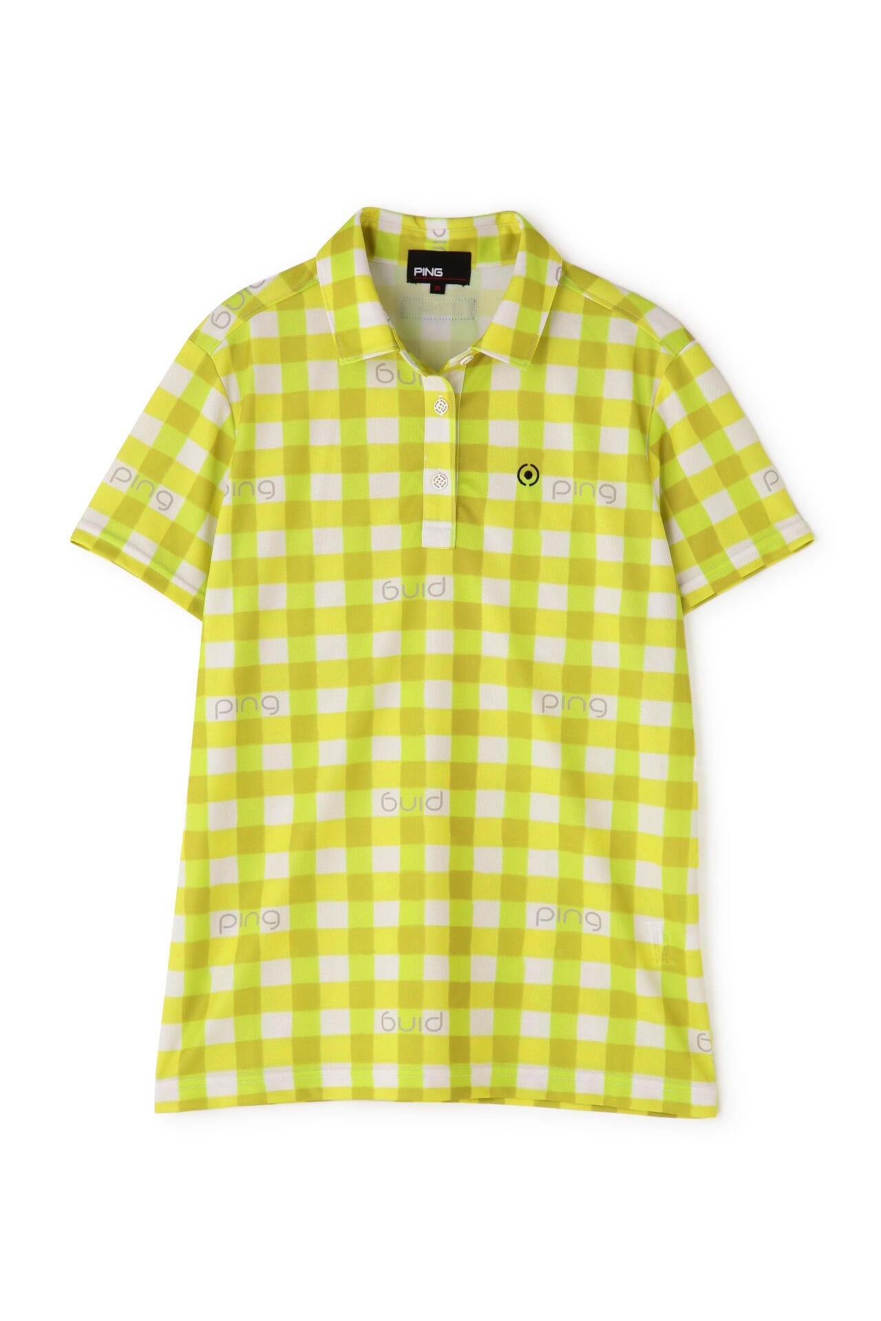【PING APPAREL】ギンガムチェックプリント 半袖ポロシャツ <PRODUCT ADDITION> (LADIES)