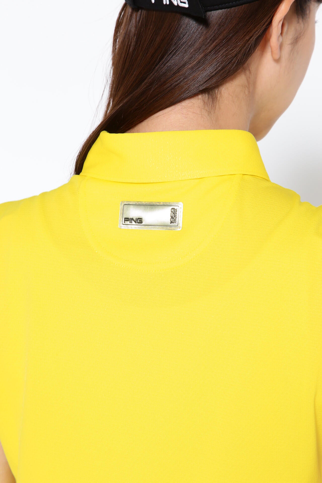 【PING APPAREL】ゼロアクアメッシュ スリーブレスポロシャツ <GOLD> (LADIES)