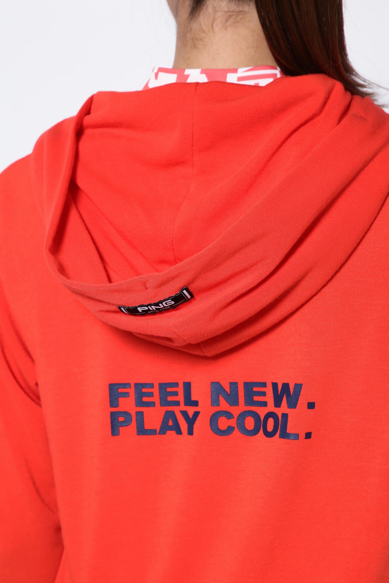 【PING APPAREL】アリゾナロゴプリント 軽量裏毛 プルオーバーフーディー <NATIVE> (LADIES)
