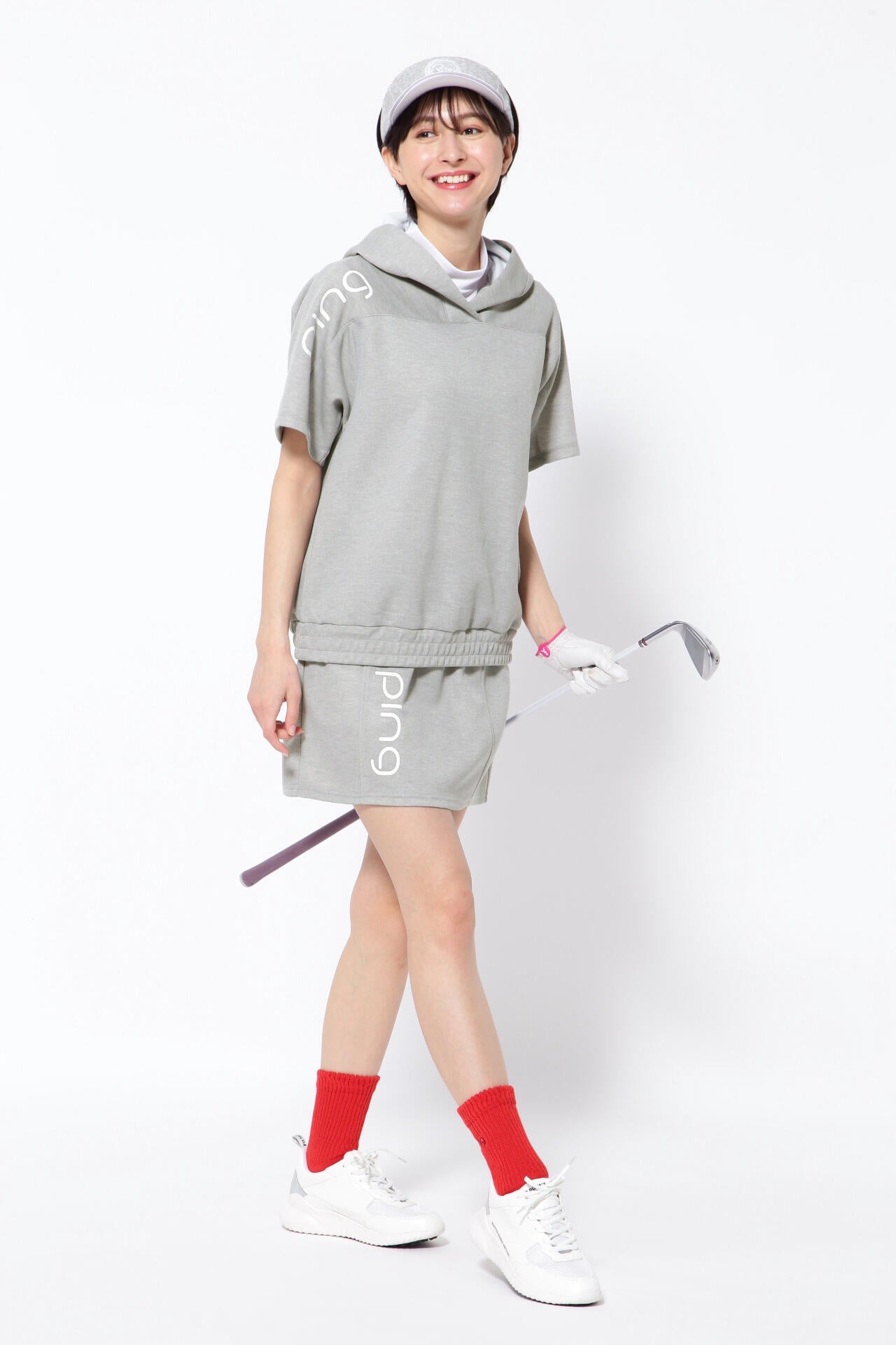【PING APPAREL】ドライマスターダンボール半袖スウェットフーディ <PRODUCT ADDITION> (LADIES)