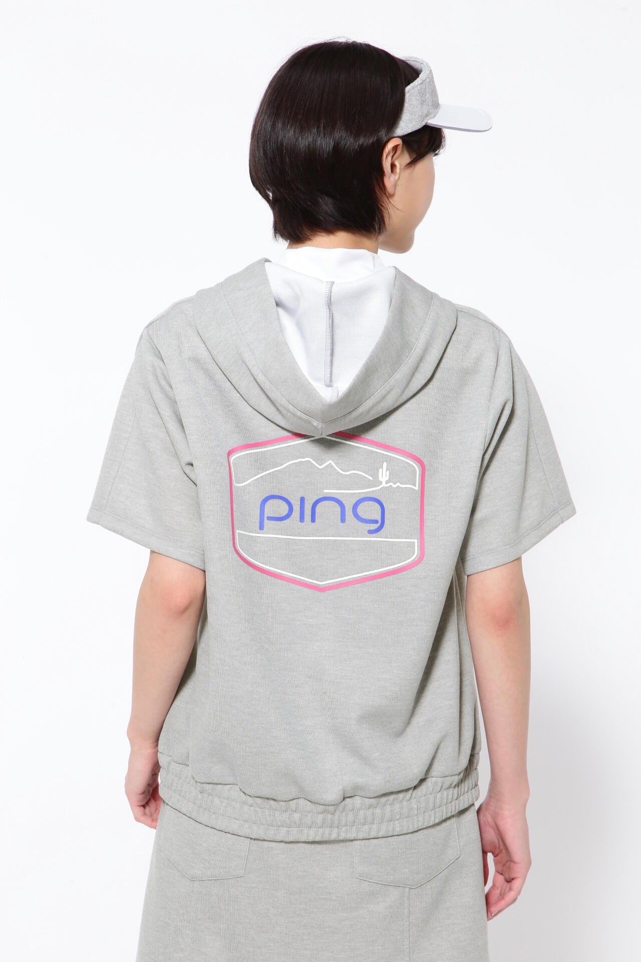 【PING APPAREL】ドライマスターダンボール半袖スウェットフーディ <PRODUCT ADDITION> (LADIES)