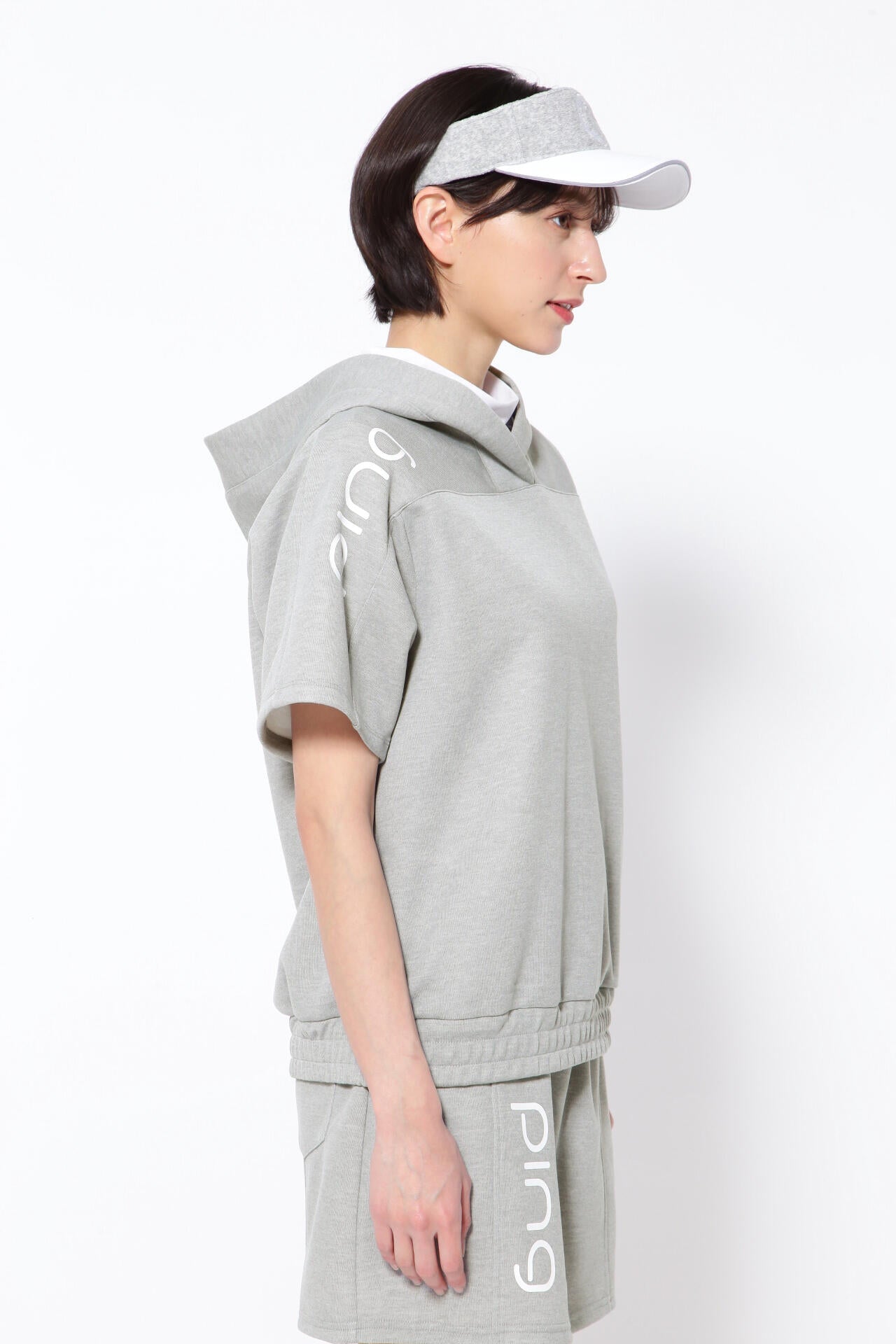 【PING APPAREL】ドライマスターダンボール半袖スウェットフーディ <PRODUCT ADDITION> (LADIES)
