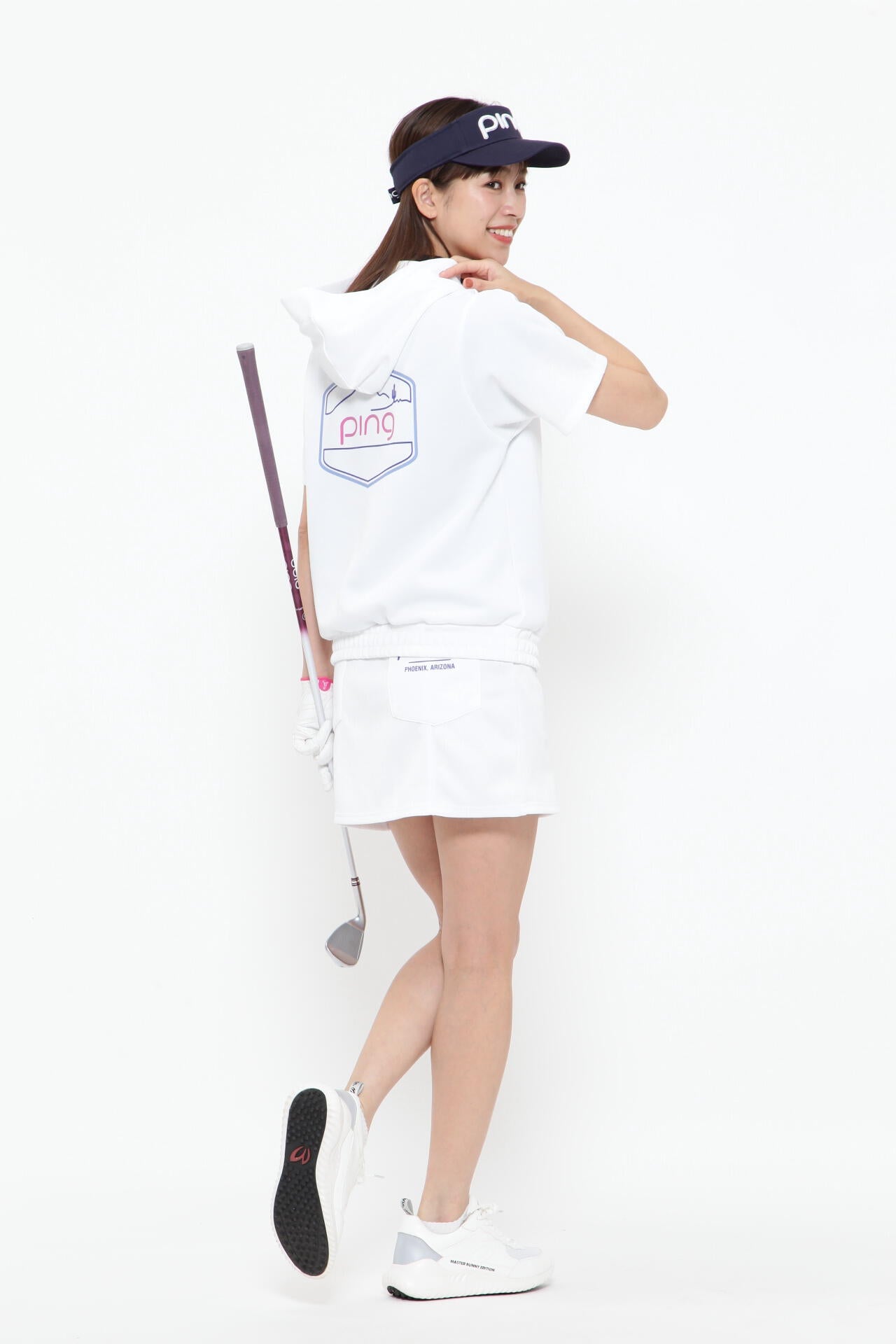 【PING APPAREL】ドライマスターダンボール半袖スウェットフーディ <PRODUCT ADDITION> (LADIES)