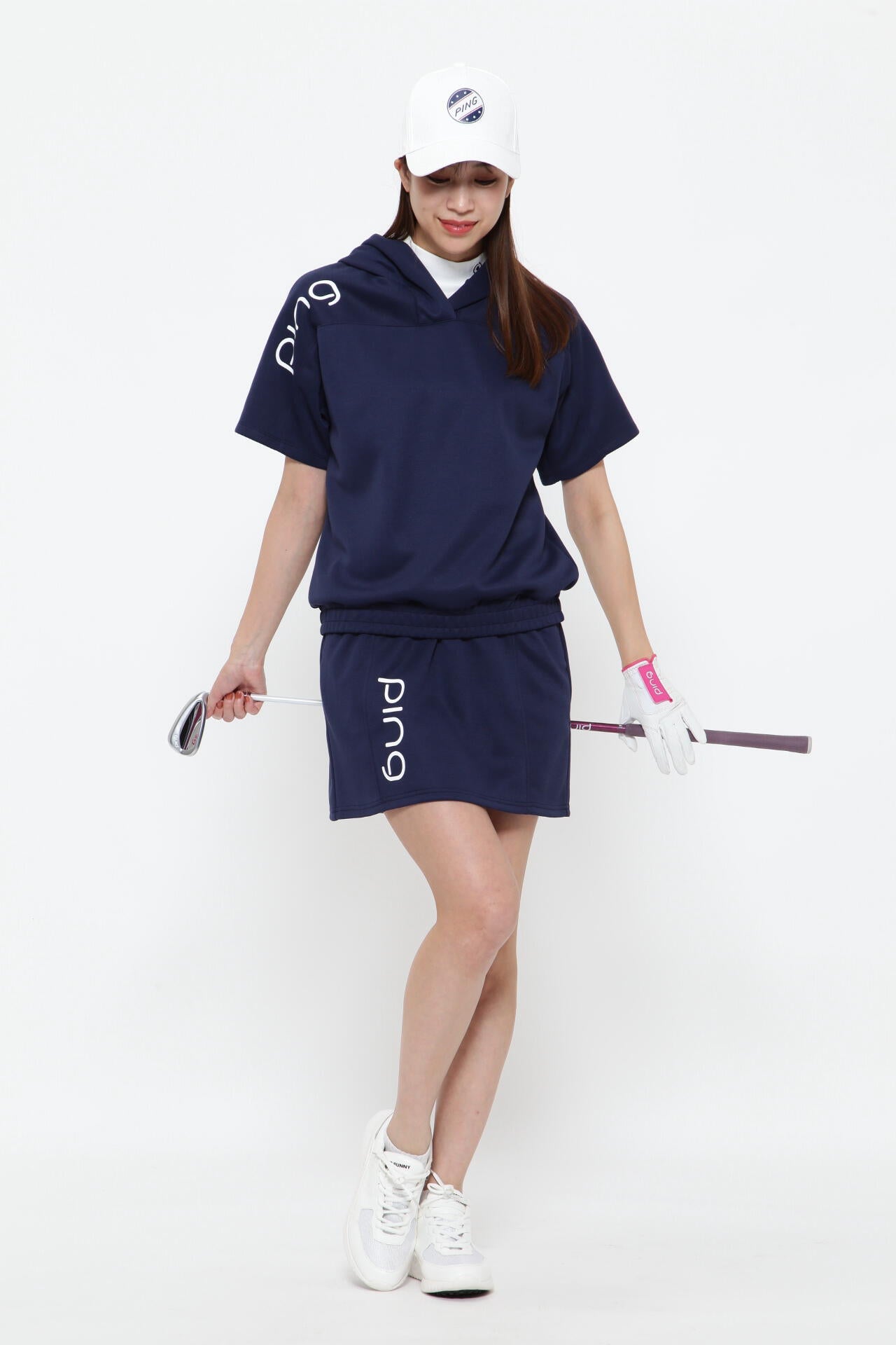 【PING APPAREL】ドライマスターダンボール半袖スウェットフーディ <PRODUCT ADDITION> (LADIES)