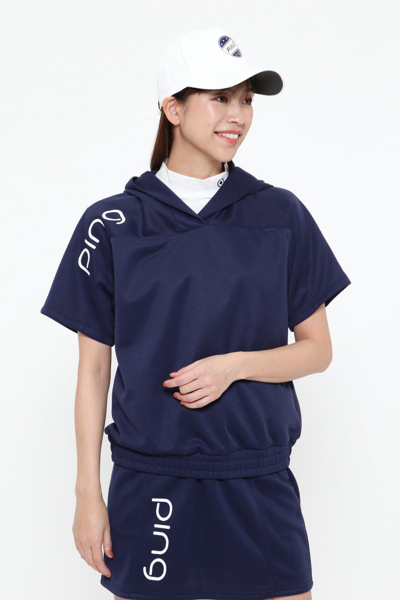 【PING APPAREL】ドライマスターダンボール半袖スウェットフーディ <PRODUCT ADDITION> (LADIES)