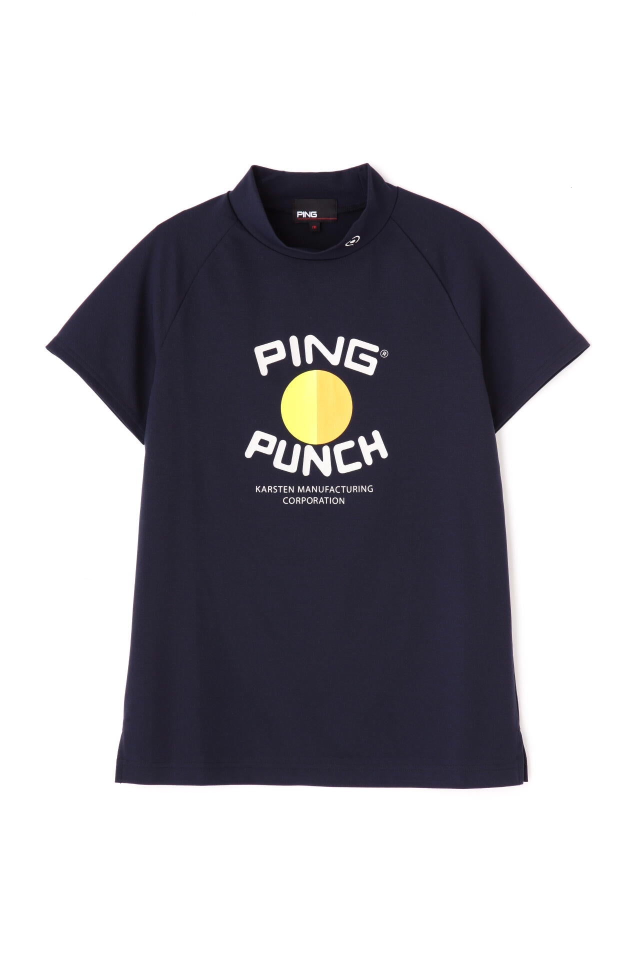 【PING APPAREL】コットンライクカノコ半袖モックネックカットソー <NATIVE> (LADIES)