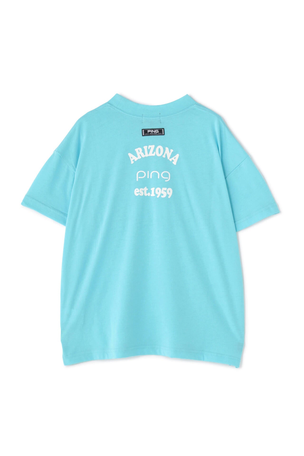 【PING APPAREL】綿ポリエステル天竺 ビッグシルエット 10色 半袖ハイネックカットソー <NATIVE> (LADIES)