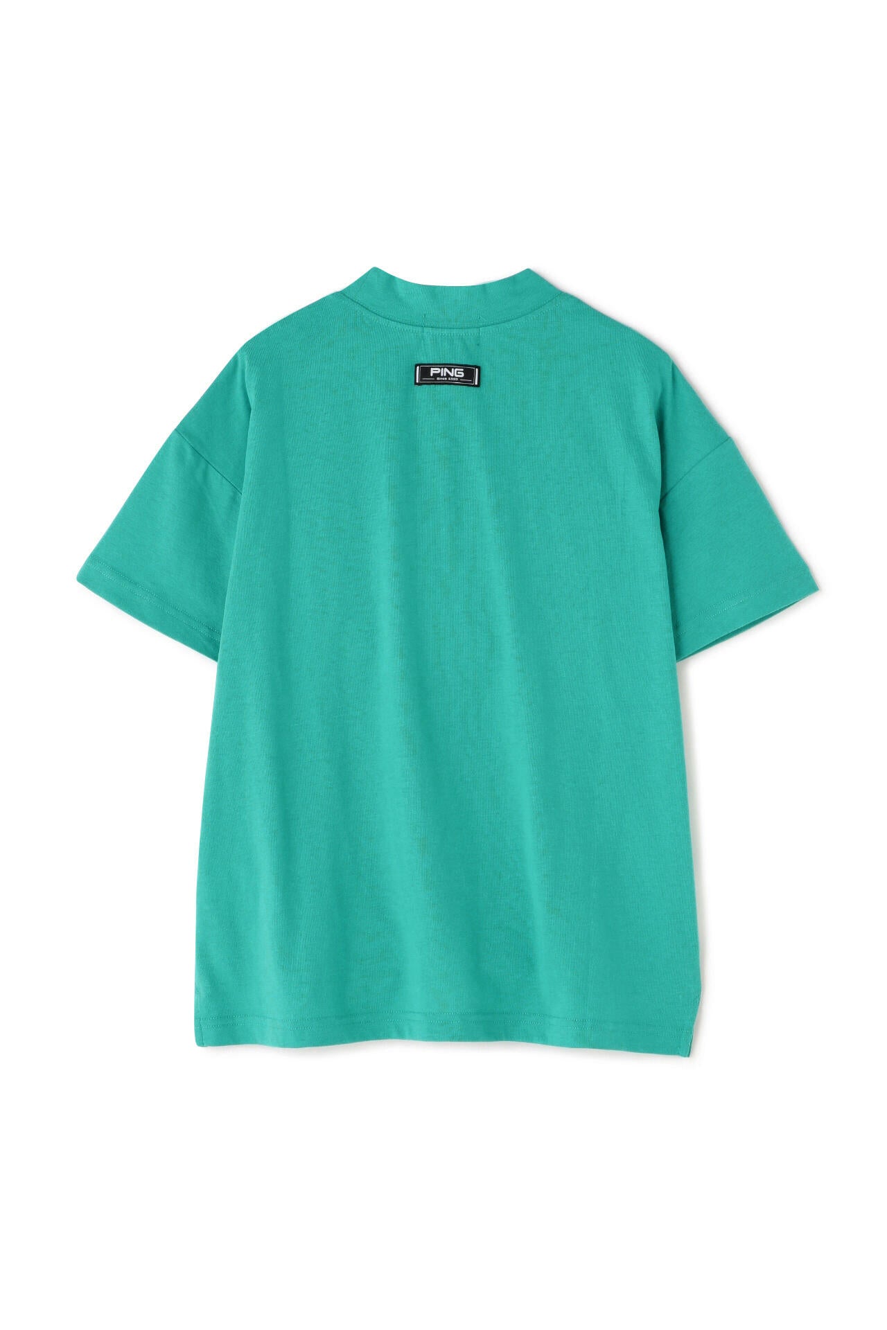【PING APPAREL】綿ポリエステル天竺 ビッグシルエット 10色 半袖ハイネックカットソー <NATIVE> (LADIES)