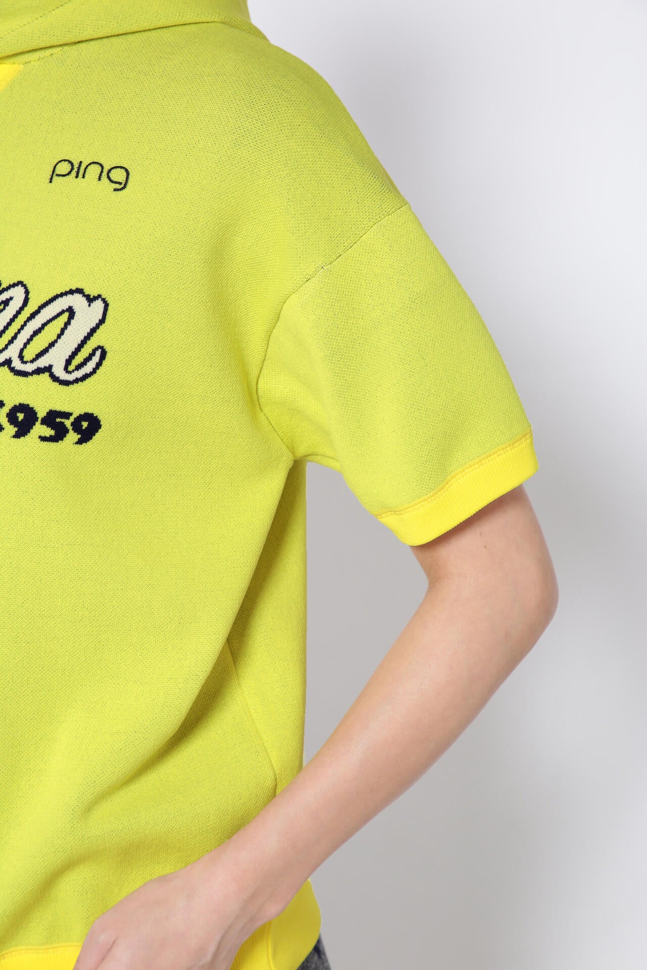 【PING APPAREL】アリゾナ半袖ニットフーディプルオーバー <NATIVE> (LADIES)