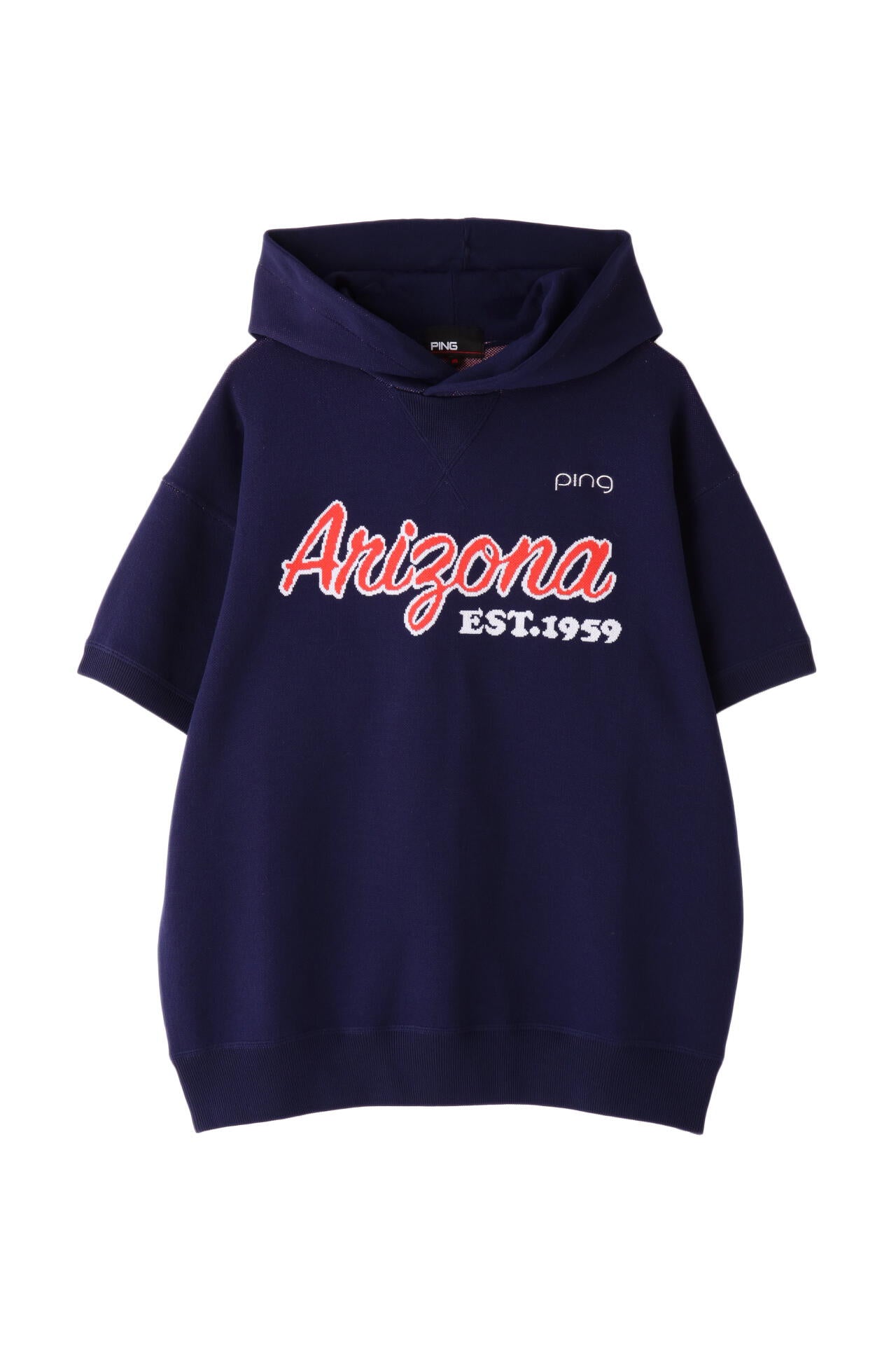 【PING APPAREL】アリゾナ半袖ニットフーディプルオーバー <NATIVE> (LADIES)
