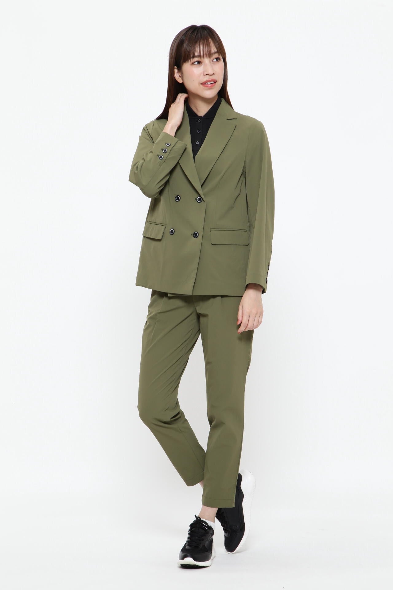 【PING APPAREL】ホールガーメントニットポロシャツ <GOLD> (LADIES)
