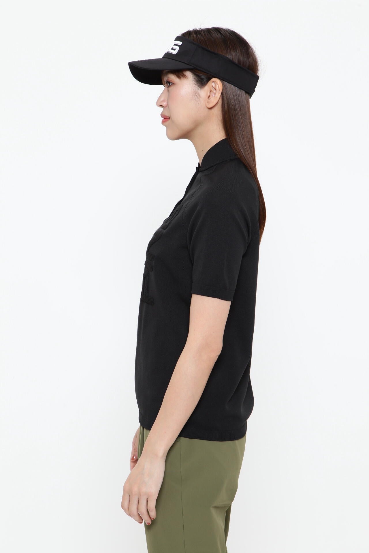 【PING APPAREL】ホールガーメントニットポロシャツ <GOLD> (LADIES)