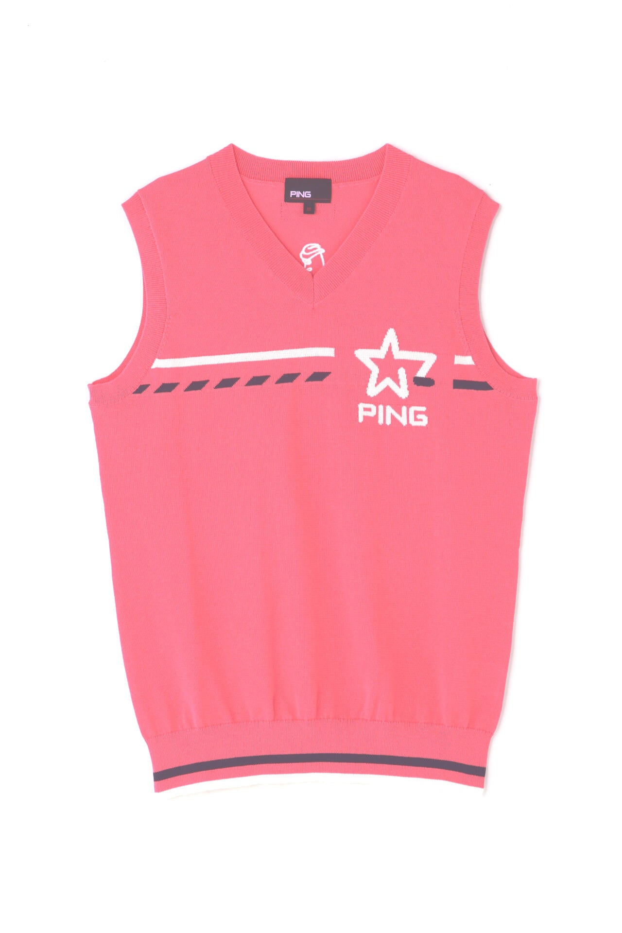 【PING APPAREL】AZジャガードVネックニットベスト <NATIVE> (LADIES)