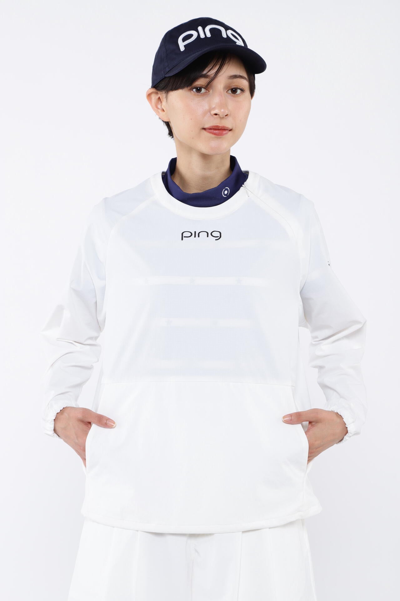 【PING APPAREL】2WAYストレッチリップストップ プルオーバー <LADIES LINE> (LADIES)
