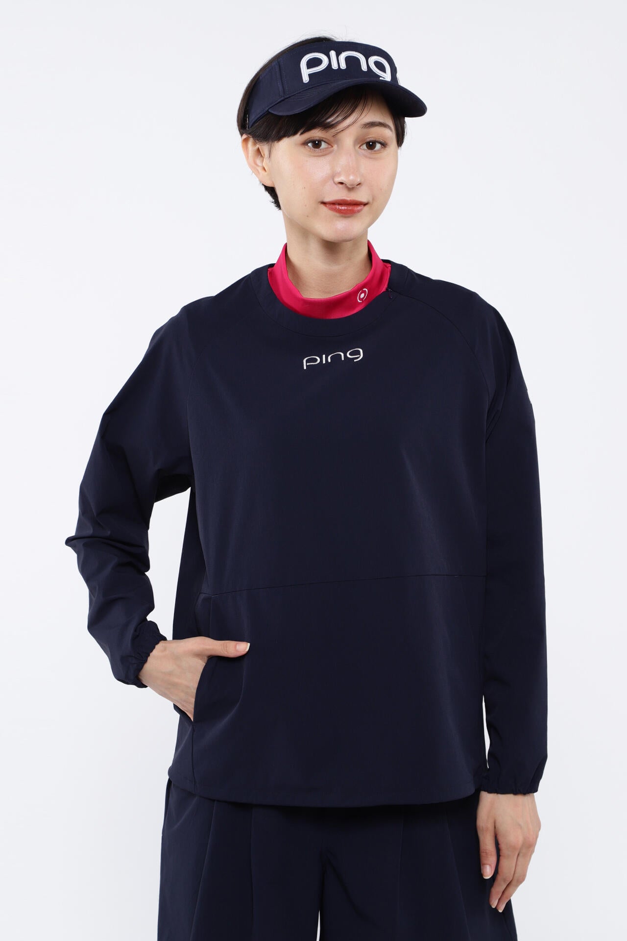 【PING APPAREL】2WAYストレッチリップストップ プルオーバー <LADIES LINE> (LADIES)