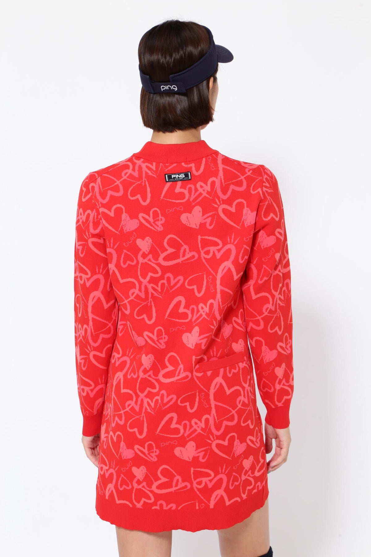 【PING APPAREL】ジャカードニットワンピース <NATIVE> (LADIES)