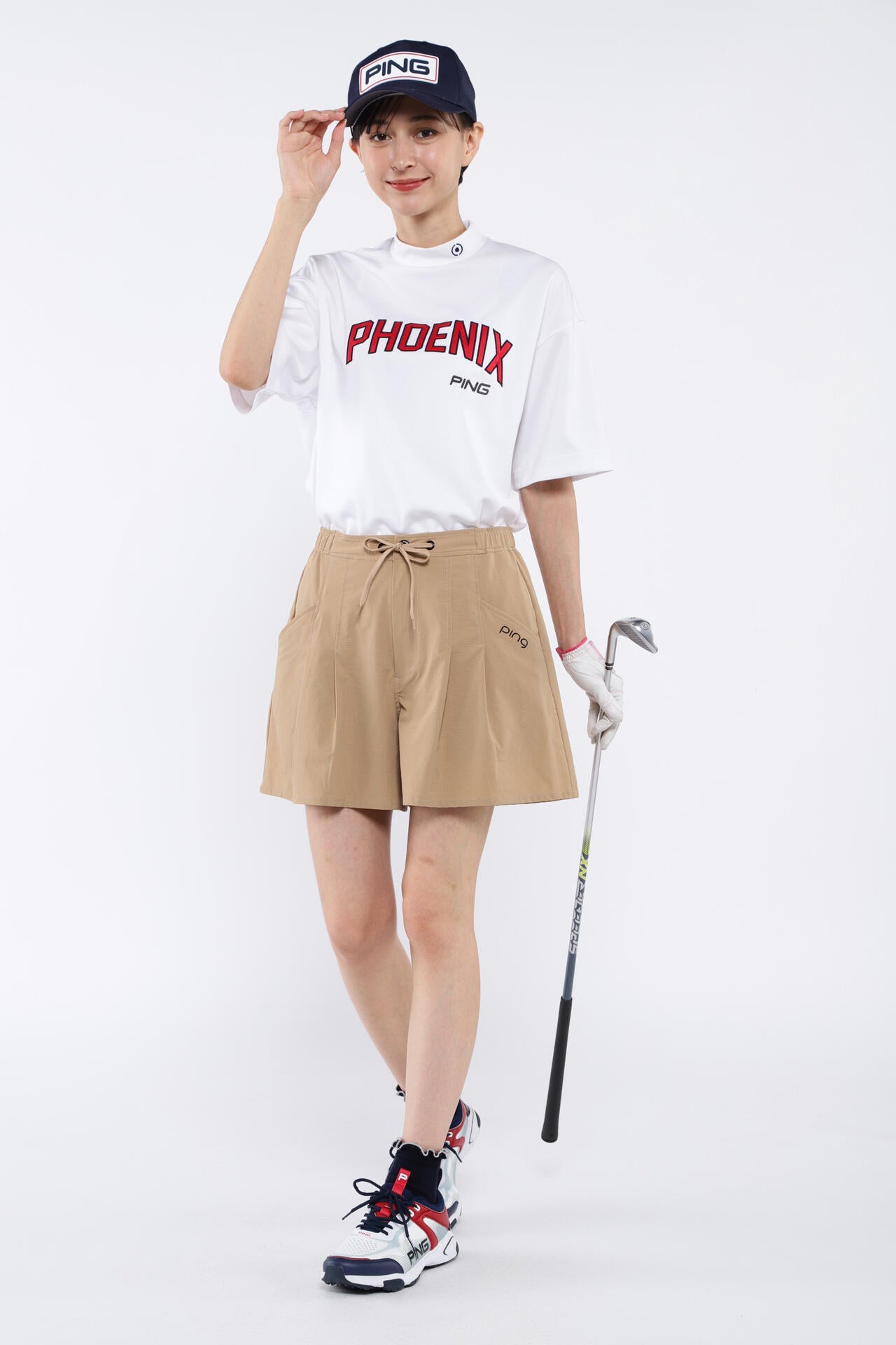 【PING APPAREL】2WAYストレッチ リップストップショートパンツ <LADIES LINE> (LADIES)