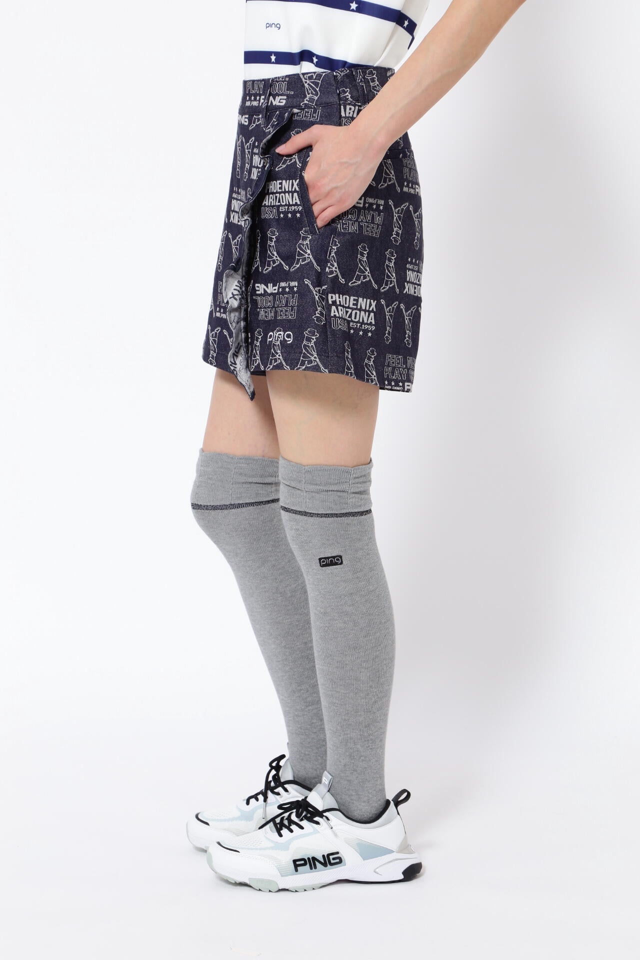 【PING APPAREL】4WAYストレッチジャガードラップショートパンツ <NATIVE> (MENS)