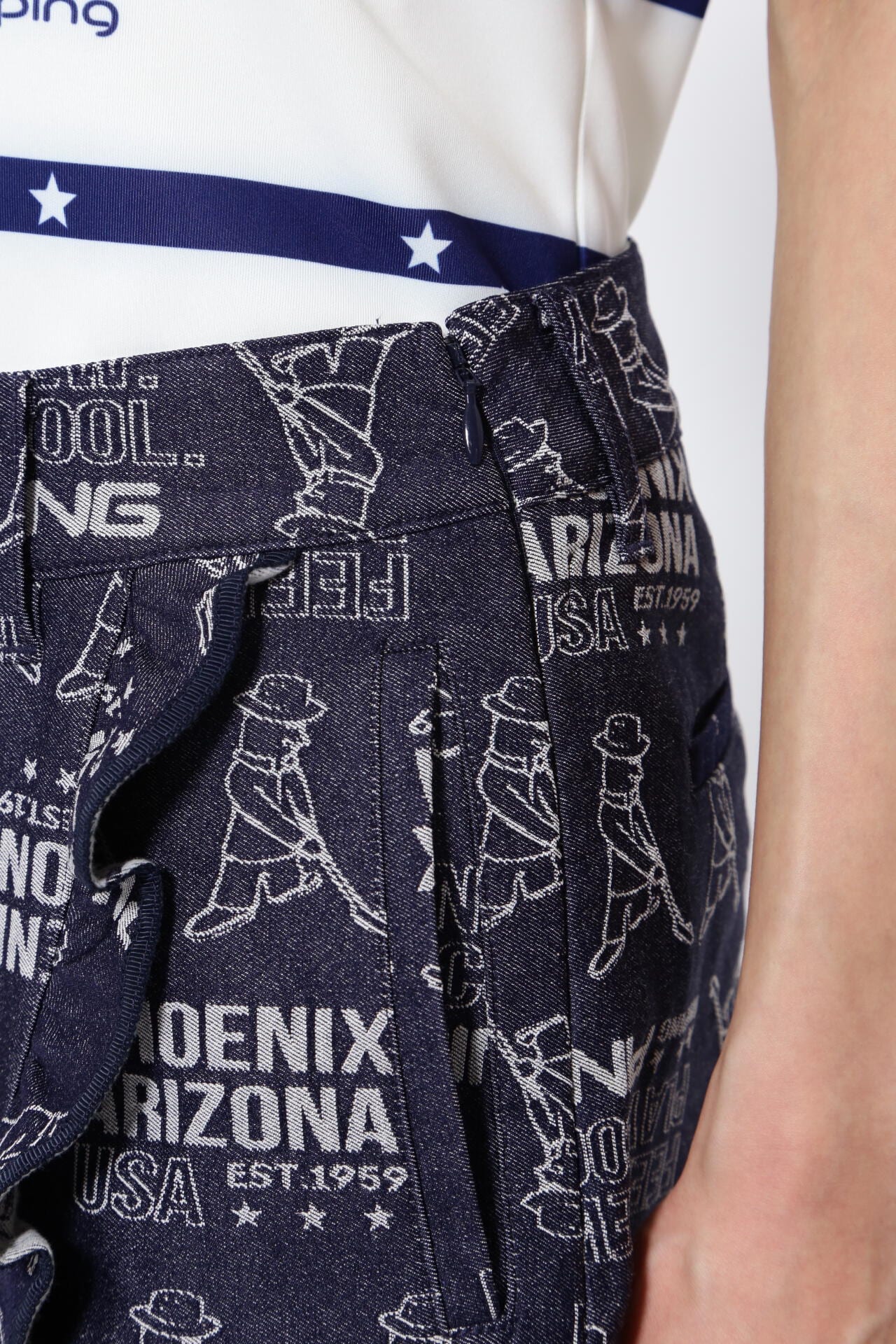 【PING APPAREL】4WAYストレッチジャガードラップショートパンツ <NATIVE> (MENS)