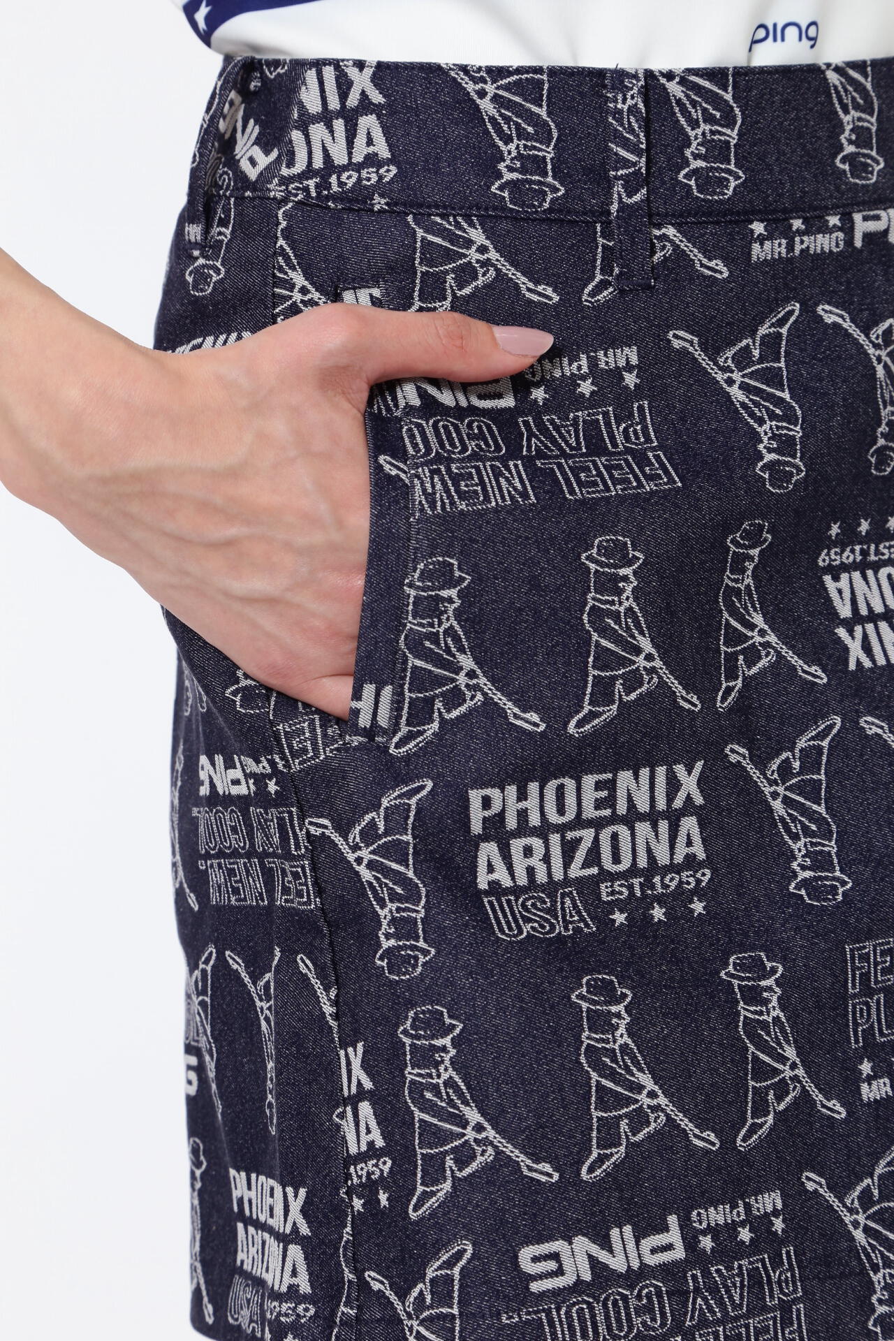 【PING APPAREL】4WAYストレッチジャガードラップショートパンツ <NATIVE> (MENS)