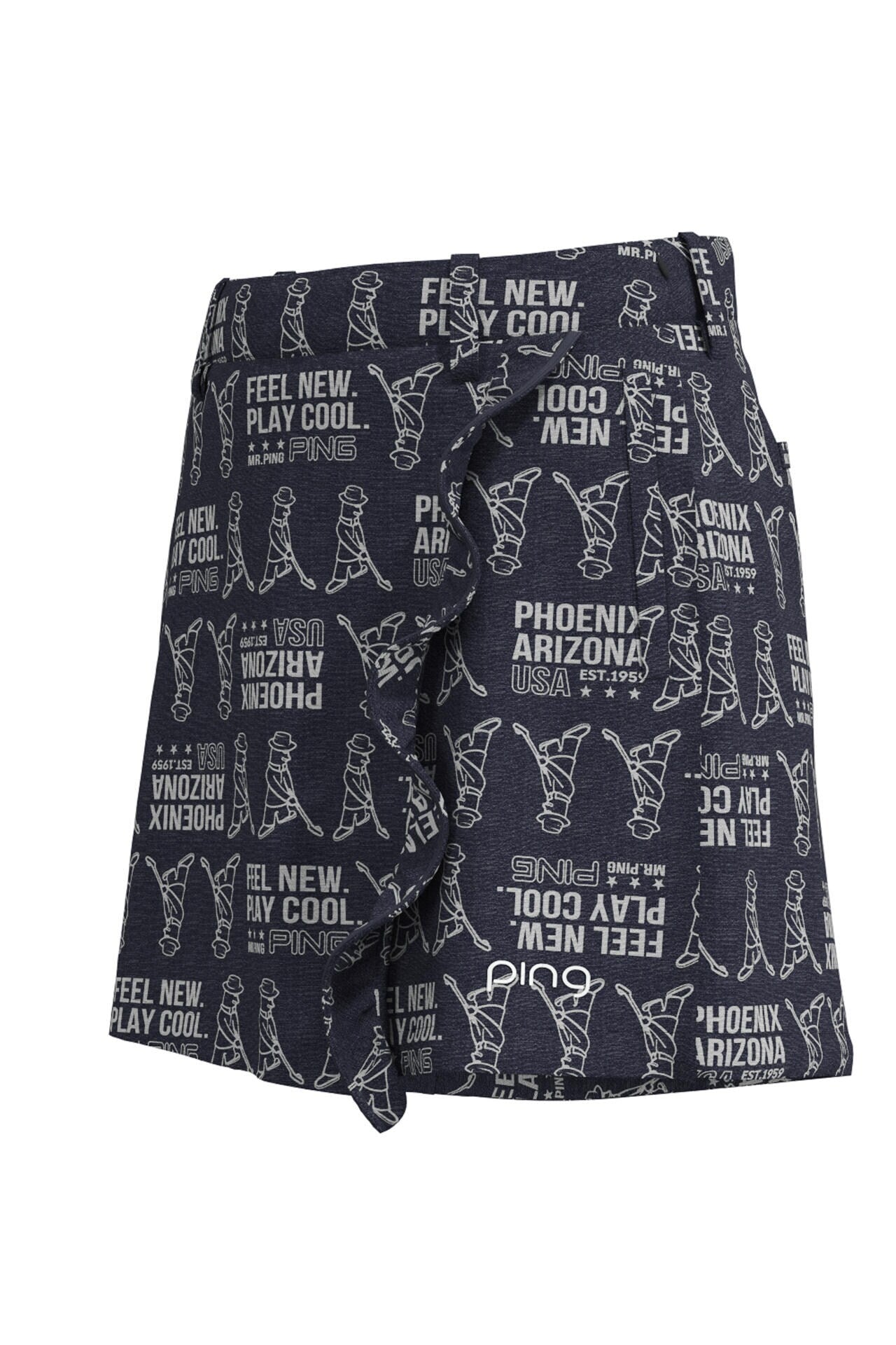 【PING APPAREL】4WAYストレッチジャガードラップショートパンツ <NATIVE> (MENS)