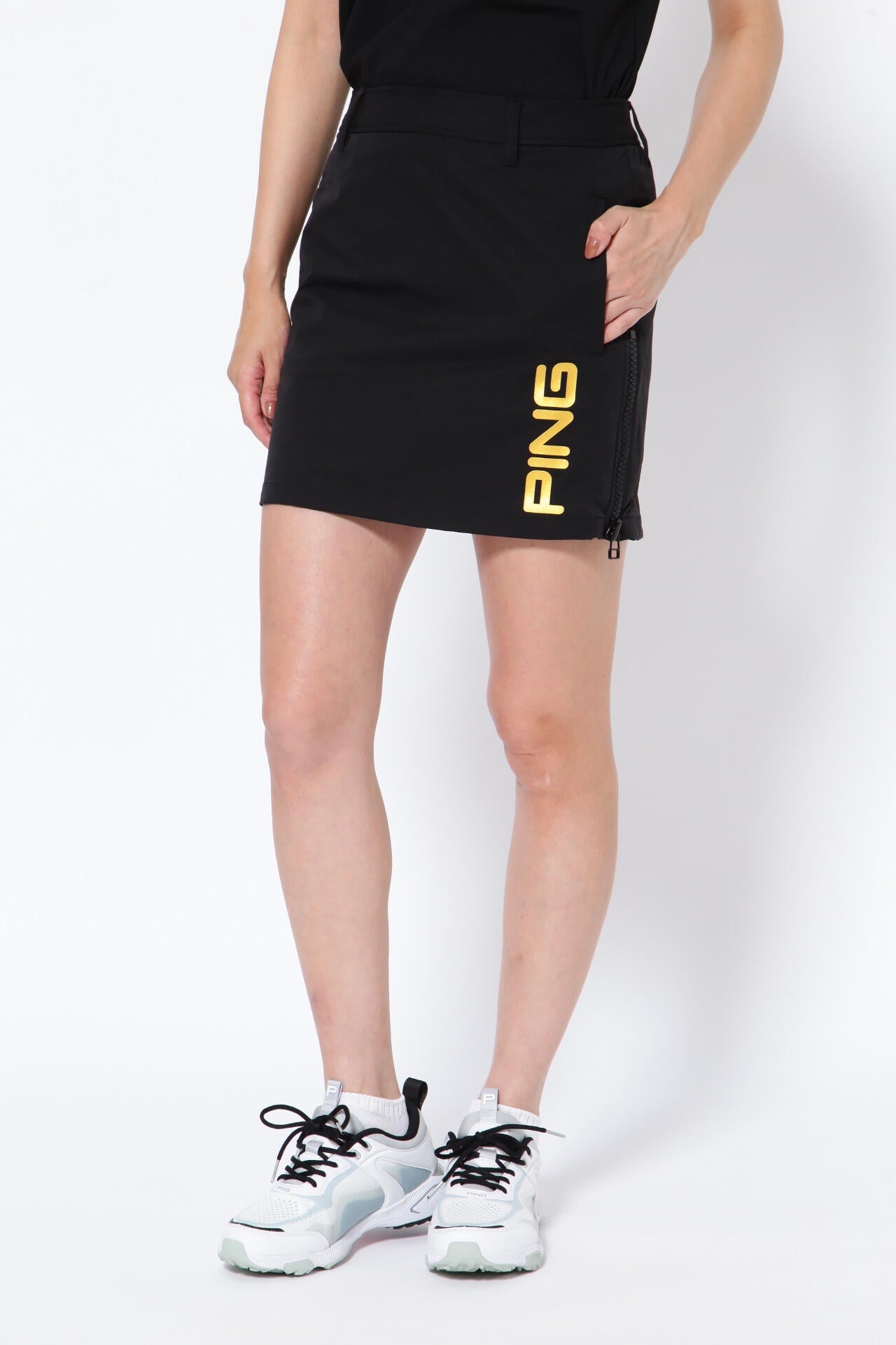 【PING APPAREL】吸水速乾 UV 2WAYストレッチ スカート <GOLD> (LADIES)