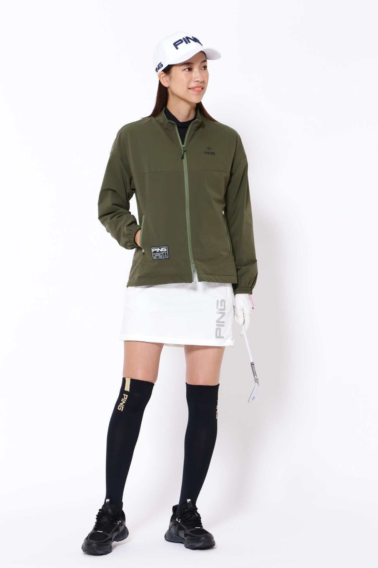 【PING APPAREL】吸水速乾 UV 2WAYストレッチ スカート <GOLD> (LADIES)
