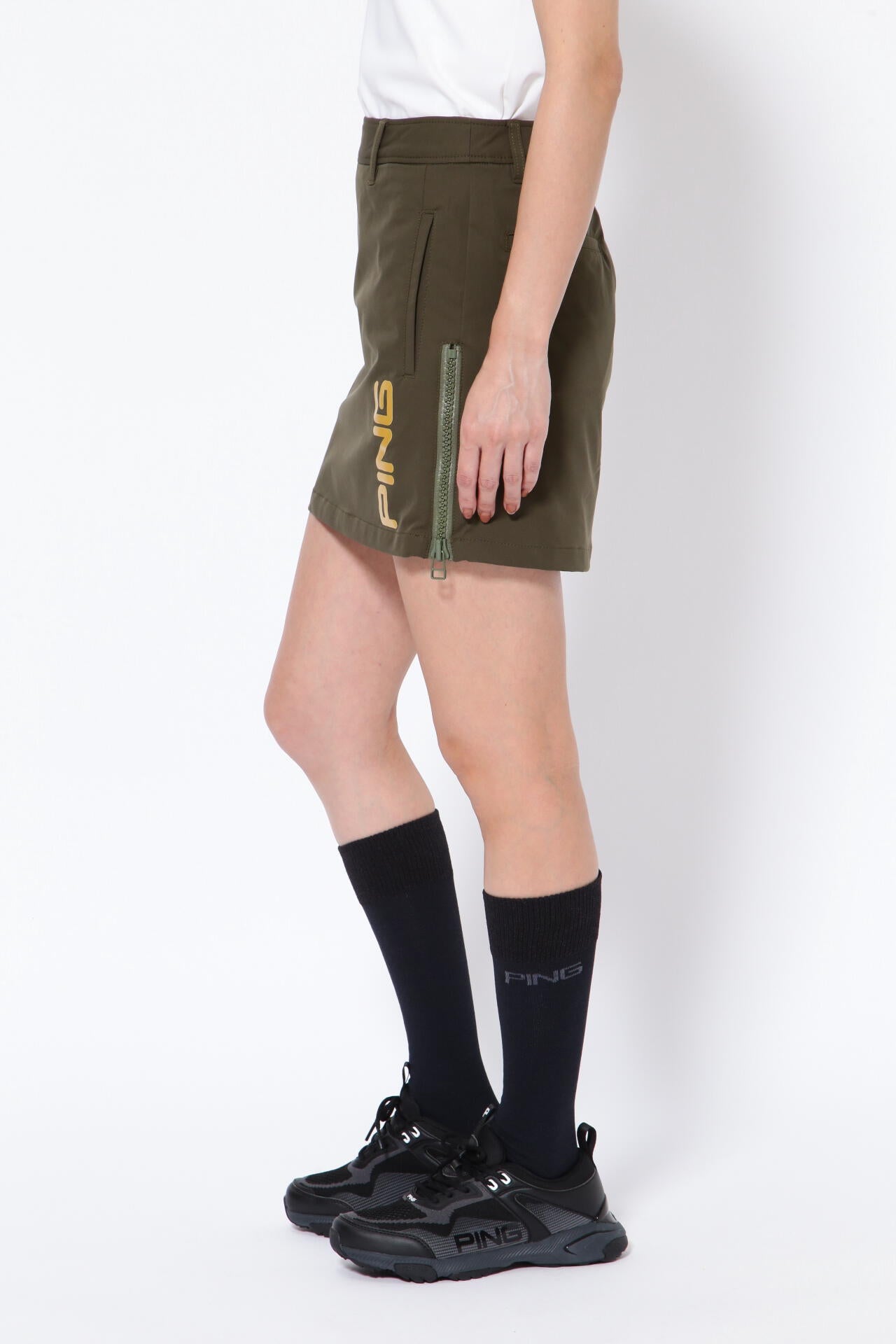【PING APPAREL】吸水速乾 UV 2WAYストレッチ スカート <GOLD> (LADIES)