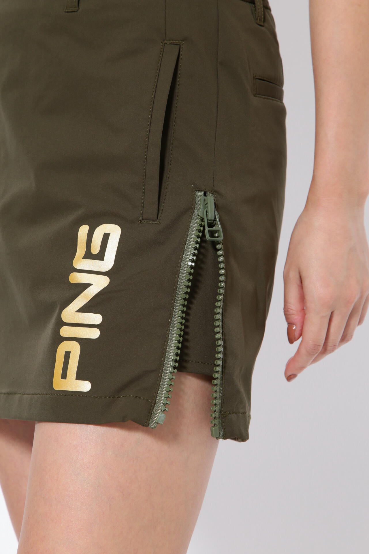 【PING APPAREL】吸水速乾 UV 2WAYストレッチ スカート <GOLD> (LADIES)