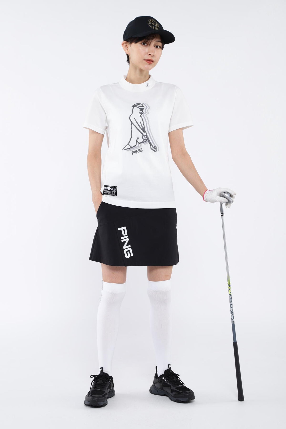 【PING APPAREL】ラップストレッチスカート <GOLD> (LADIES)