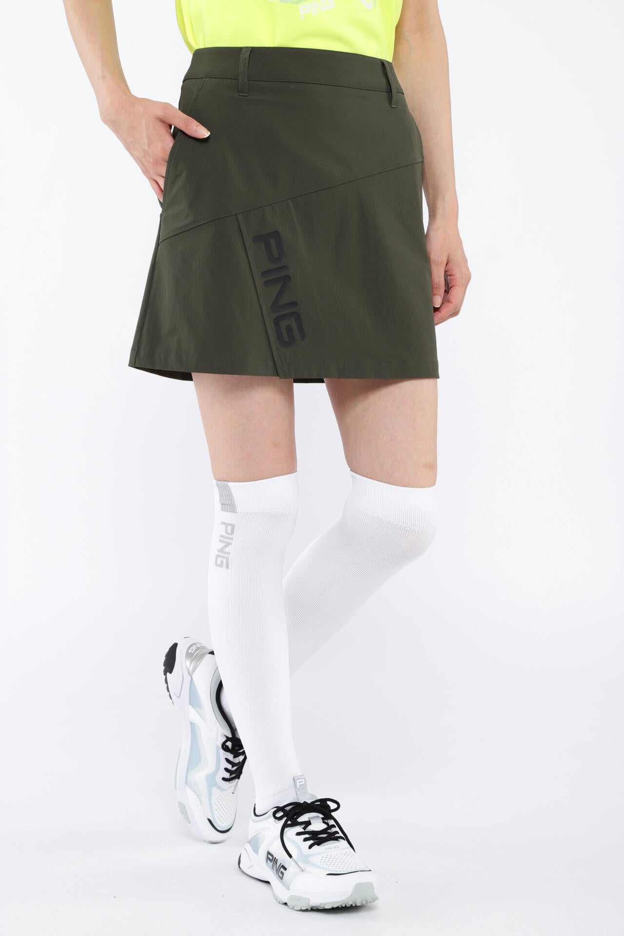 【PING APPAREL】ラップストレッチスカート <GOLD> (LADIES)
