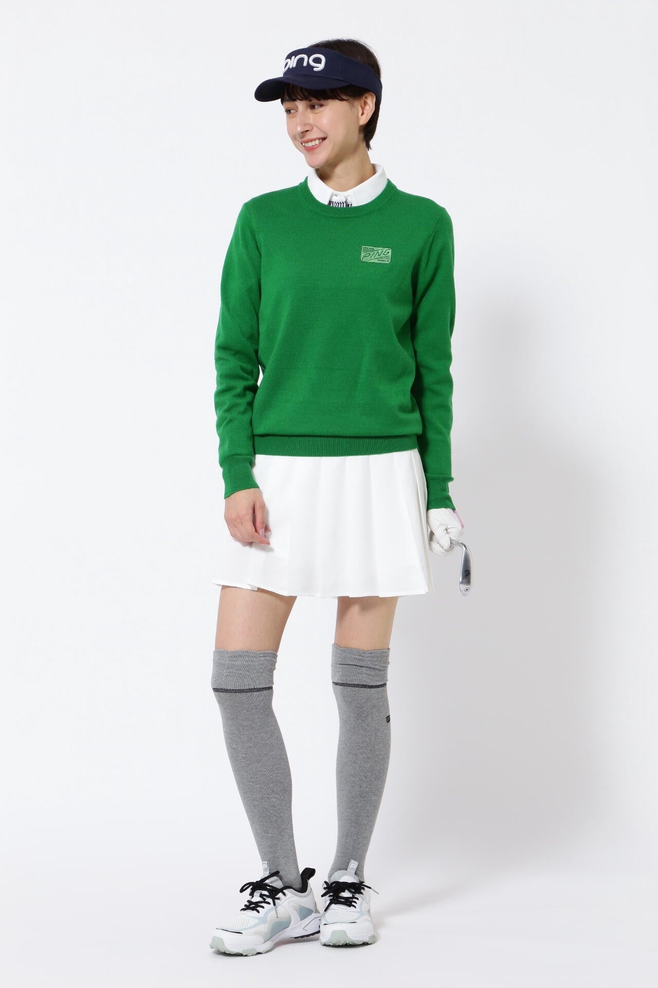 【PING APPAREL】ポリエステルツイルプリーツスカート <LADIES LINE> (LADIES)