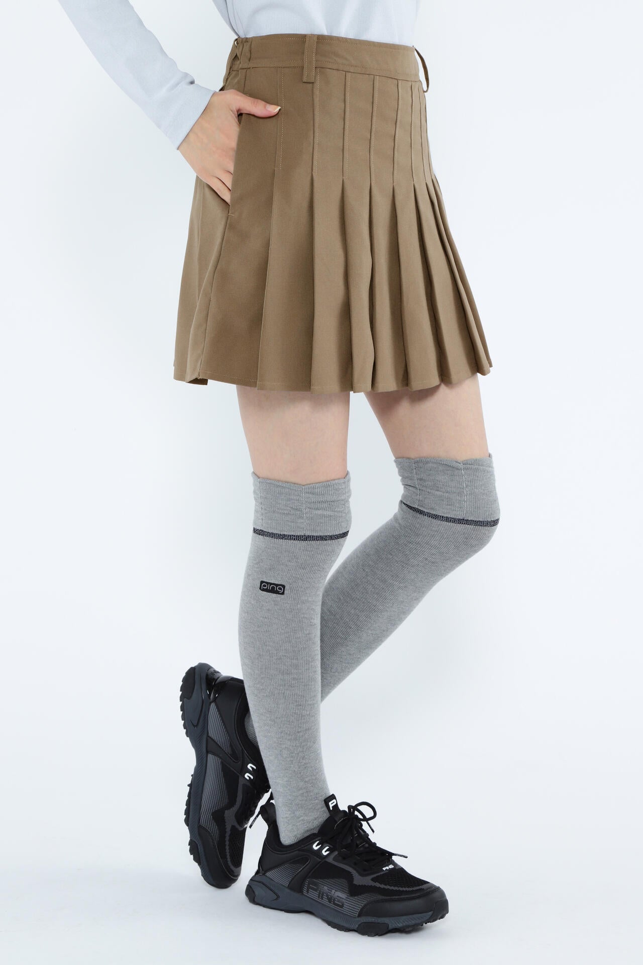 【PING APPAREL】ポリエステルツイルプリーツスカート <LADIES LINE> (LADIES)