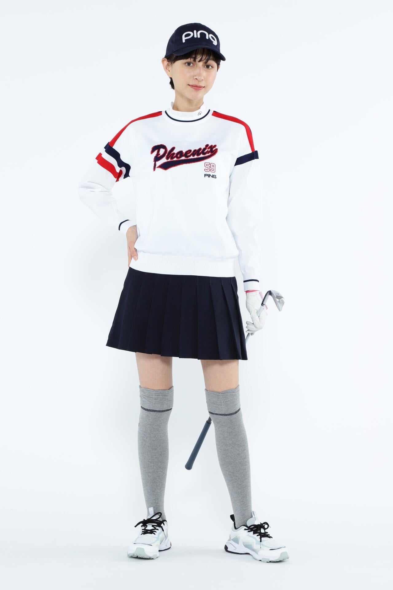 【PING APPAREL】ポリエステルツイルプリーツスカート <LADIES LINE> (LADIES)